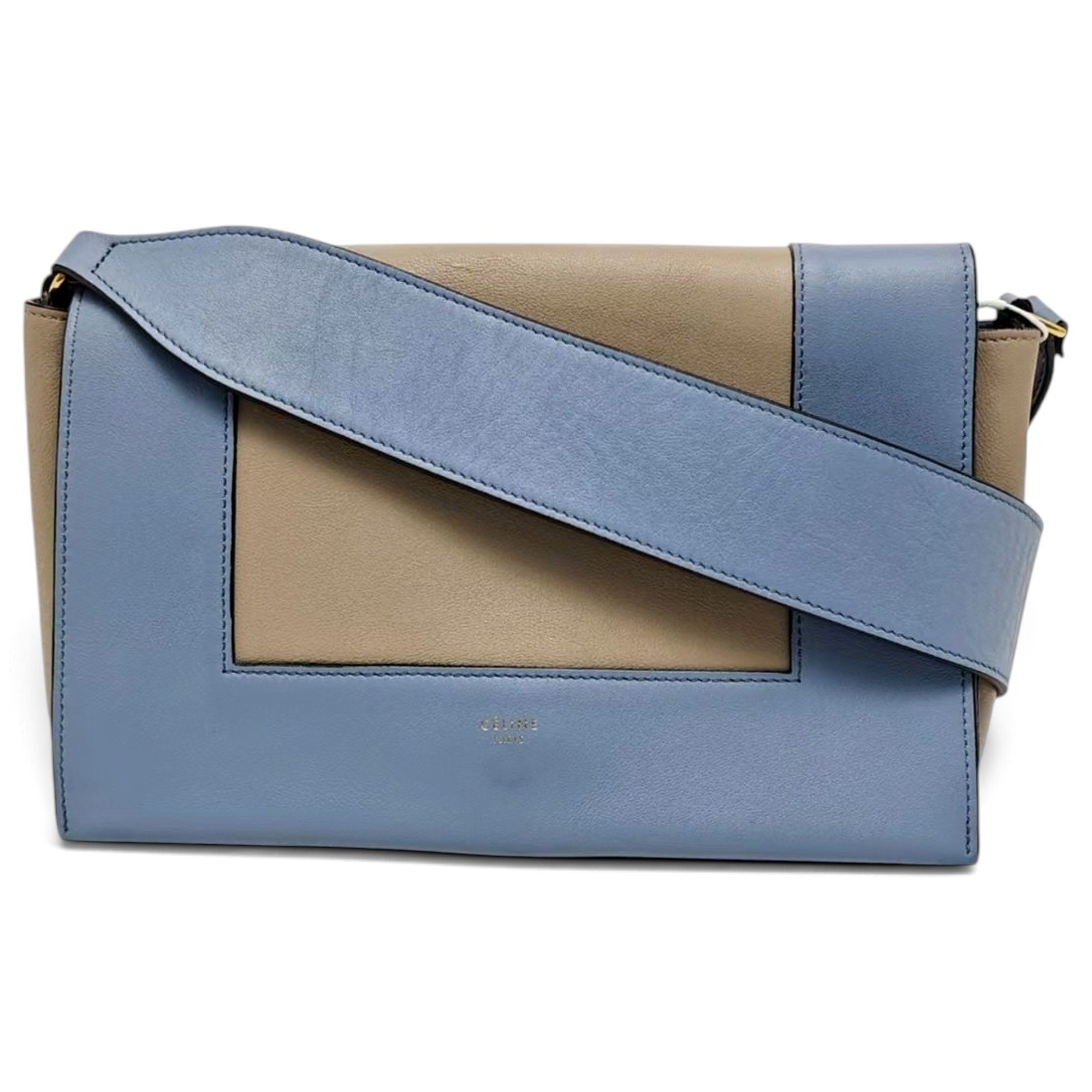 Frame leather crossbody bag