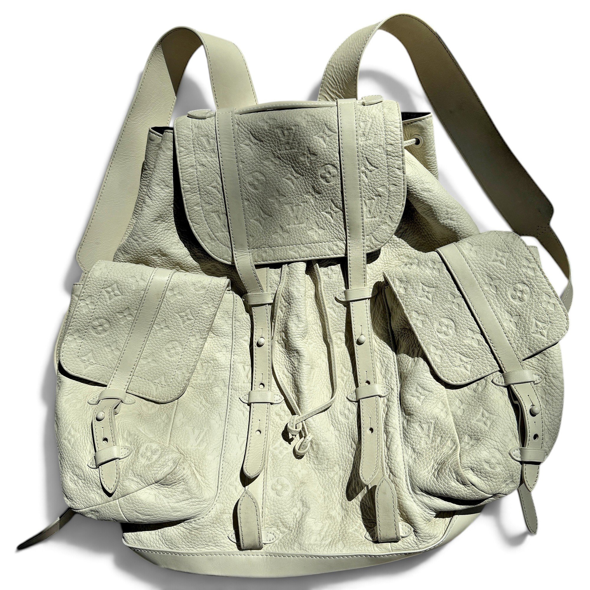 Leather backpack