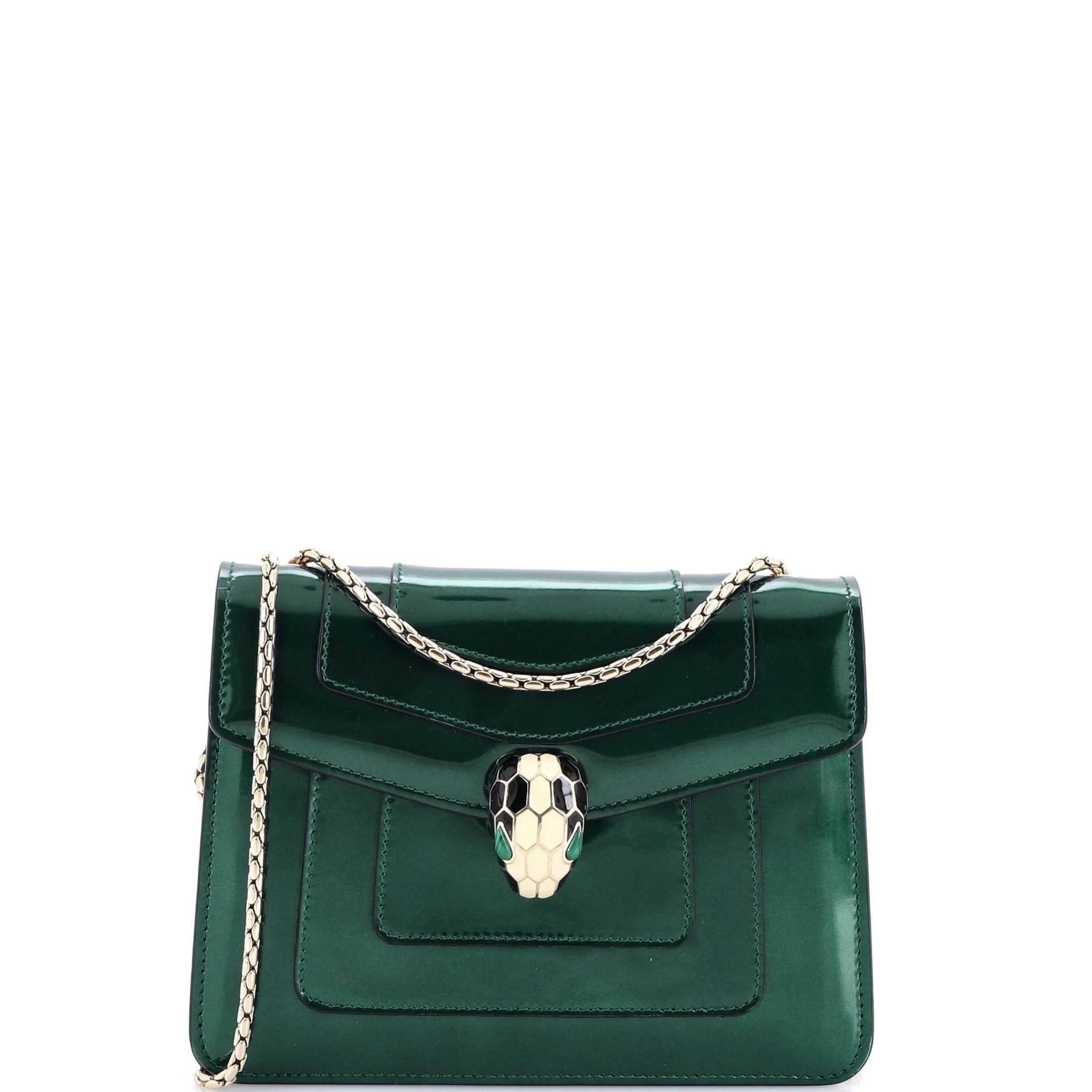 Patent leather handbag