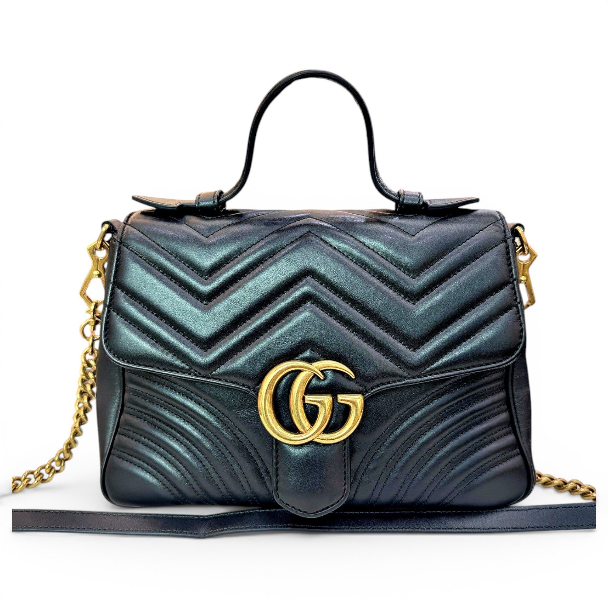 GG Marmont Flap leather handbag