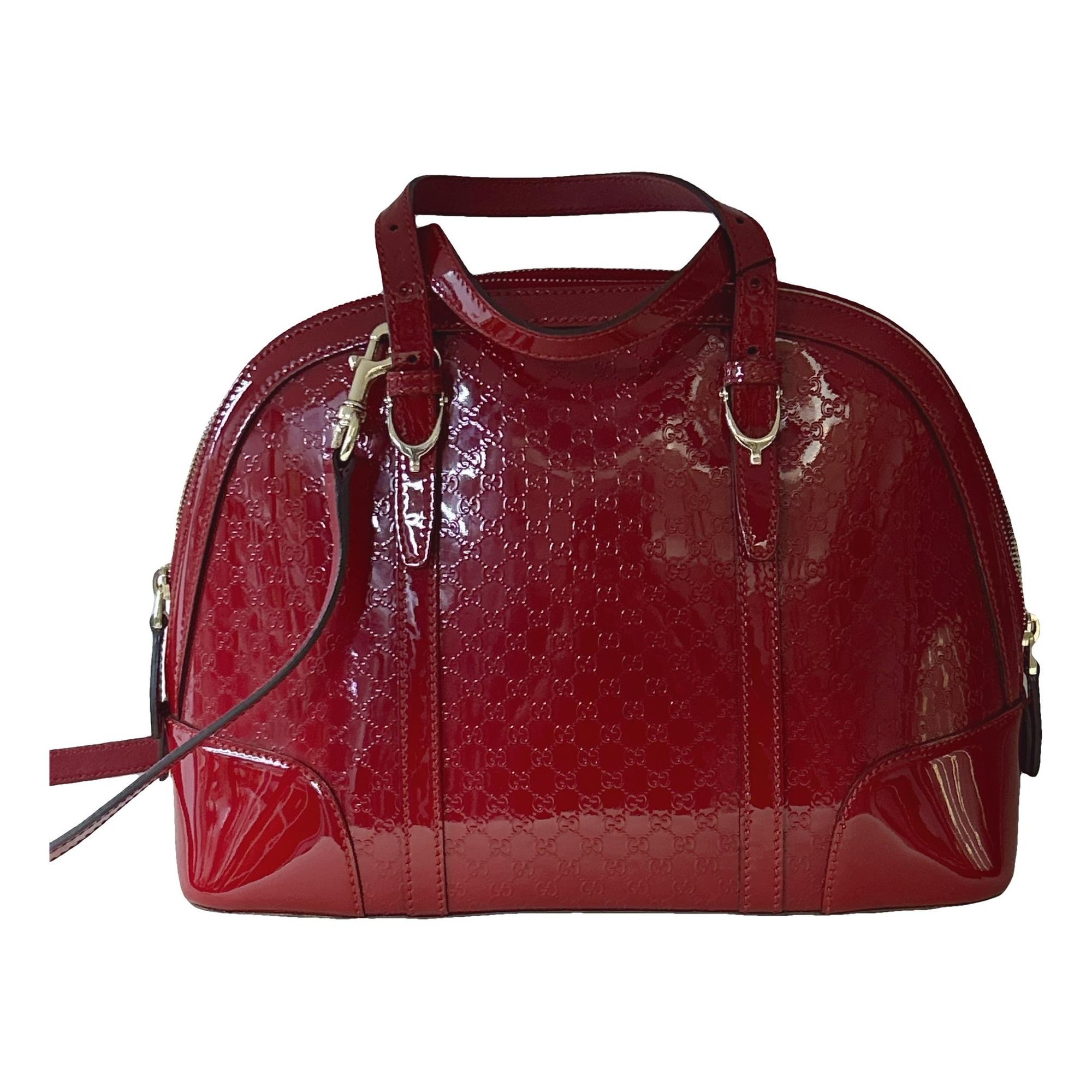Dôme leather handbag
