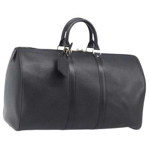 Keepall leather travel bag