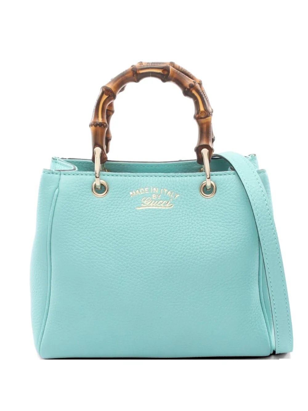 2010s mini Bamboo leather tote bag