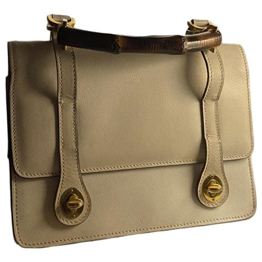 Bamboo leather handbag