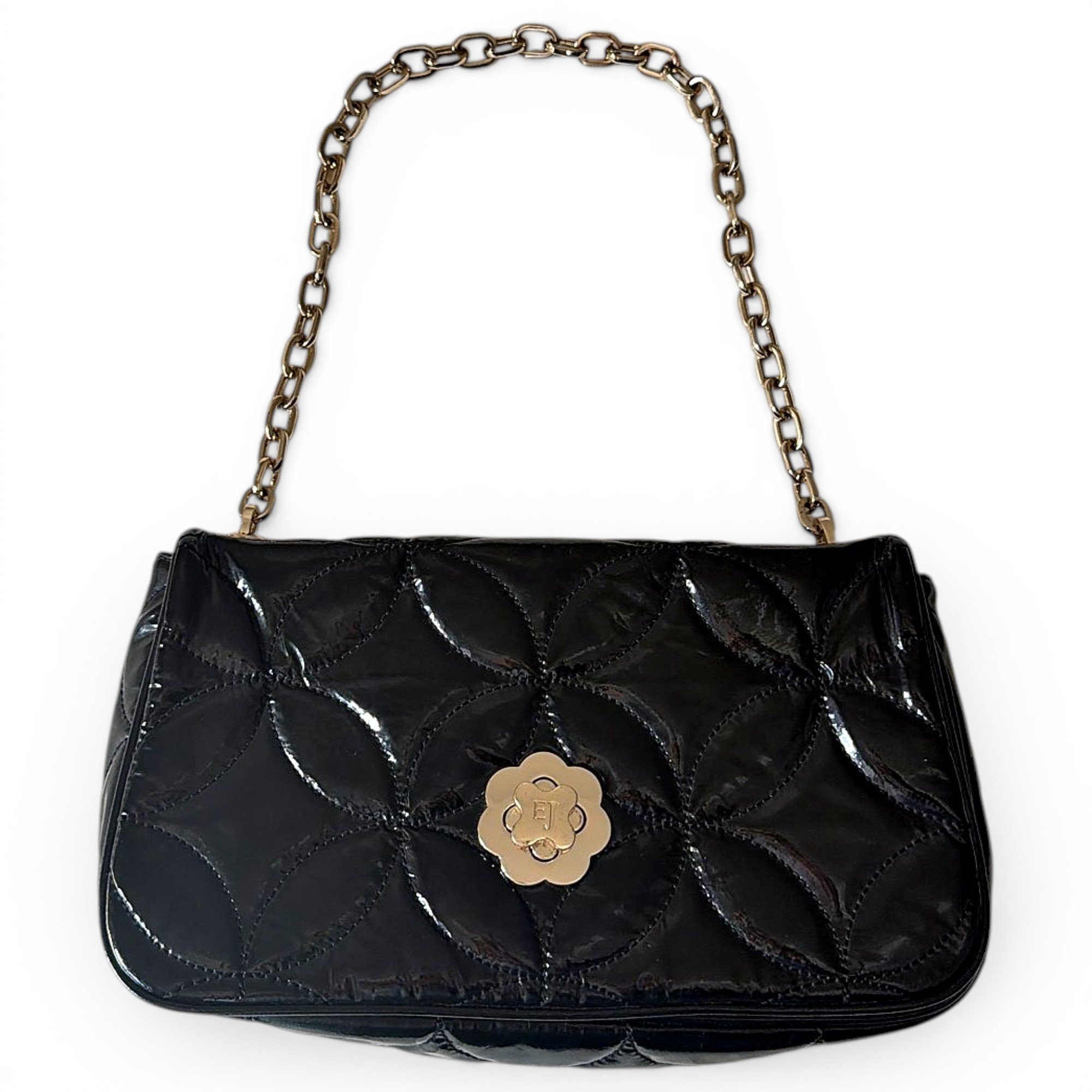 Patent leather handbag