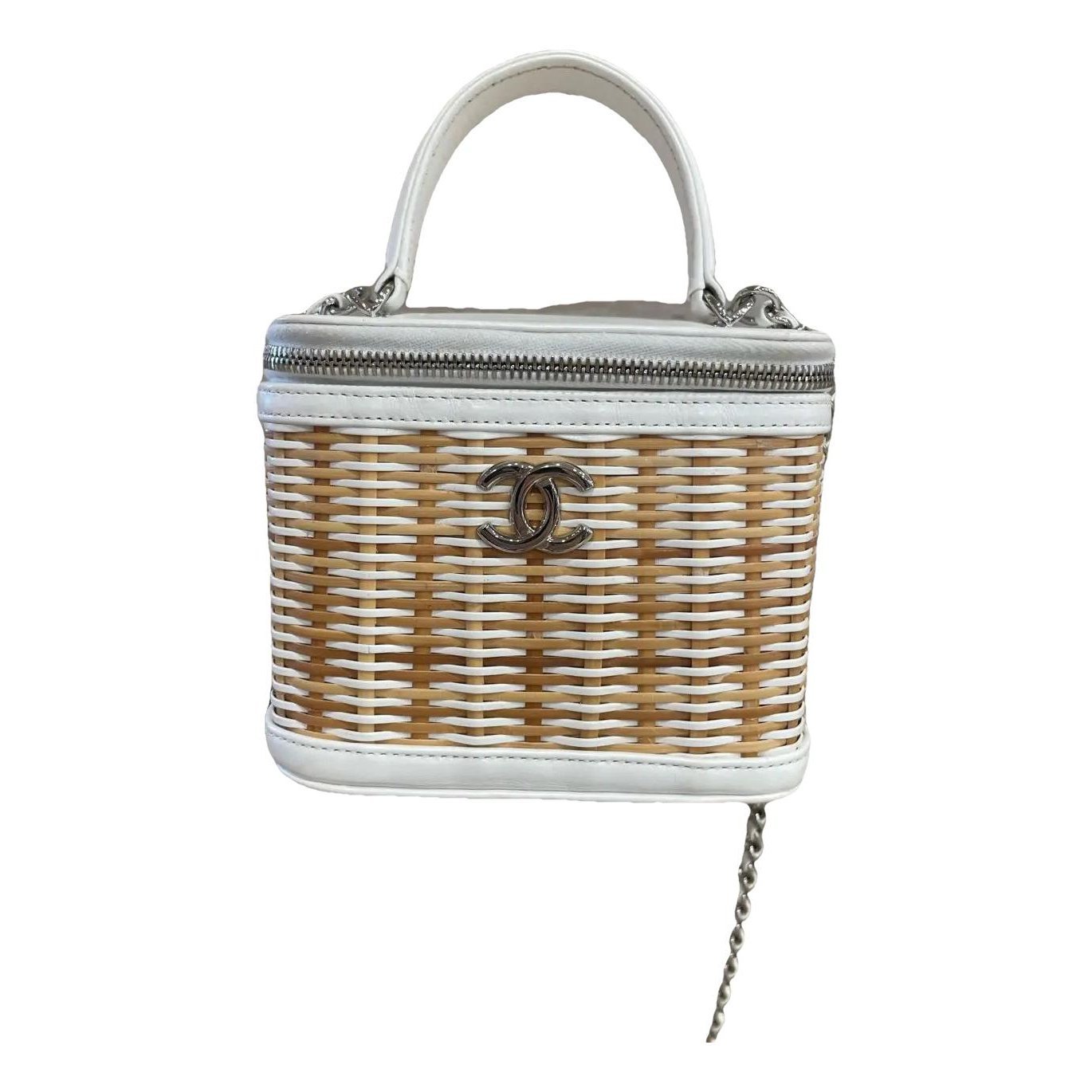Vanity leather handbag