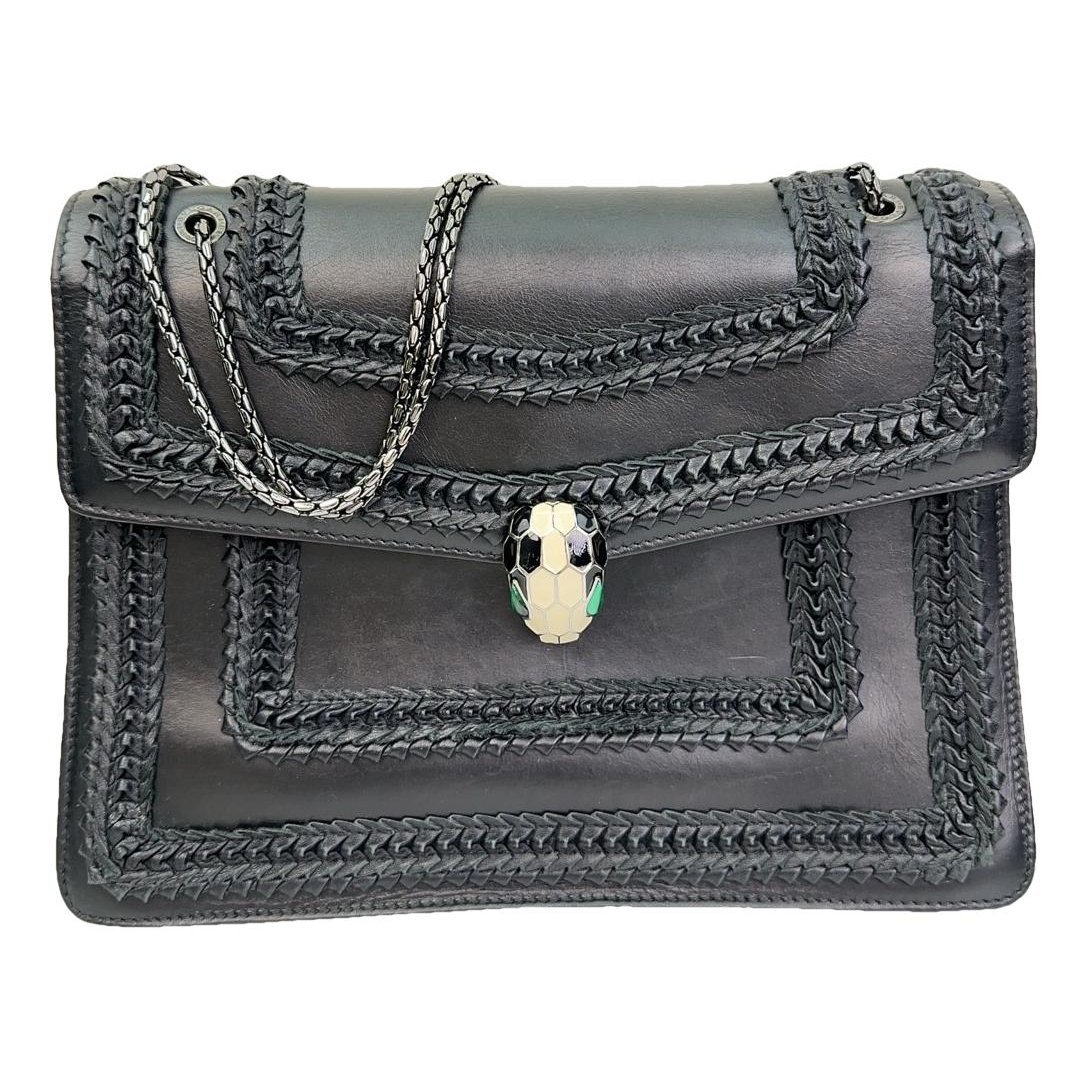 Serpenti leather handbag