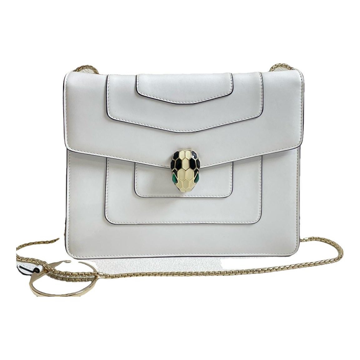 Serpenti leather handbag
