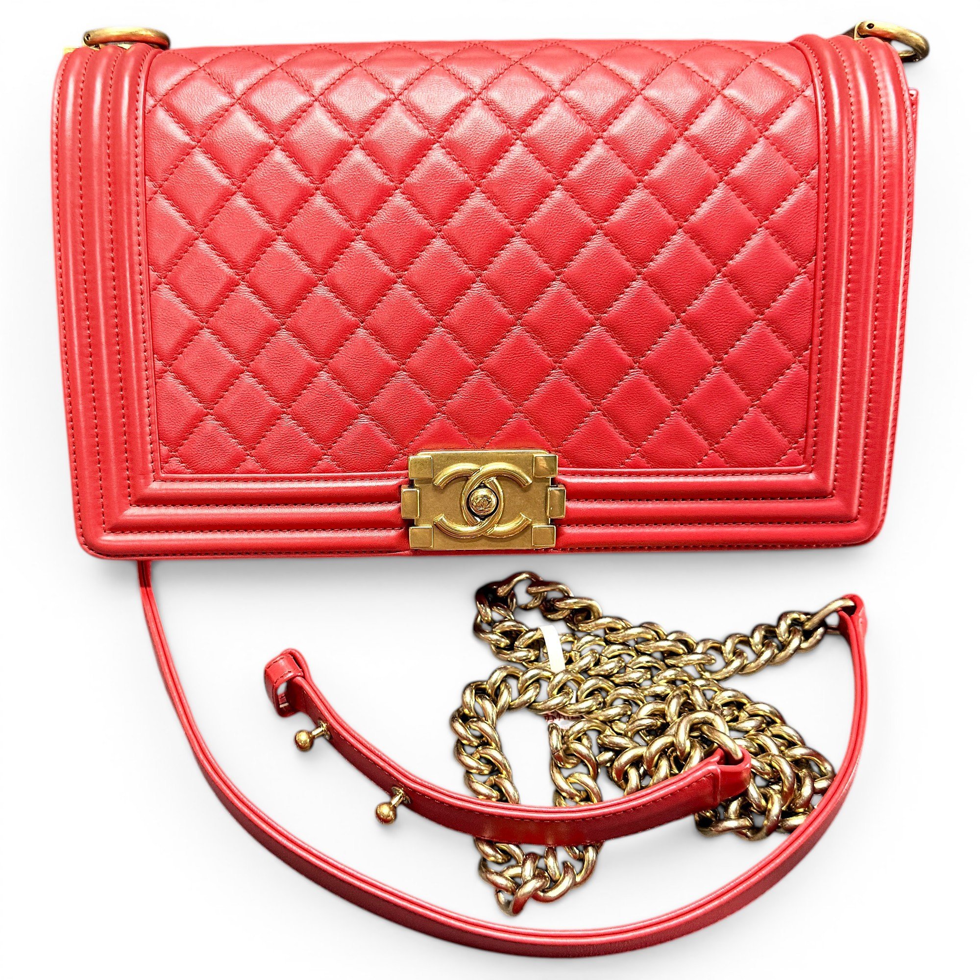 Boy leather crossbody bag