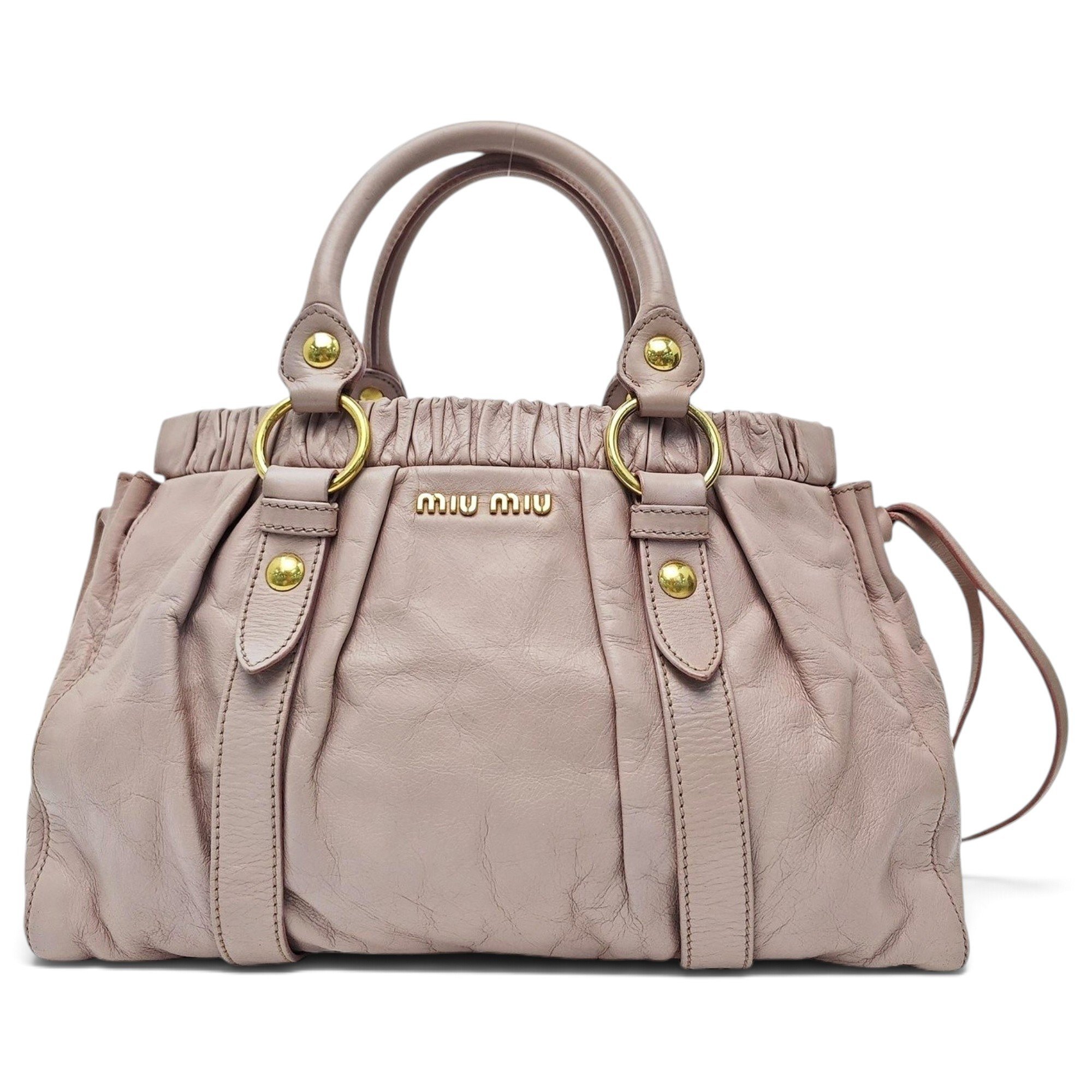 Bow bag leather handbag