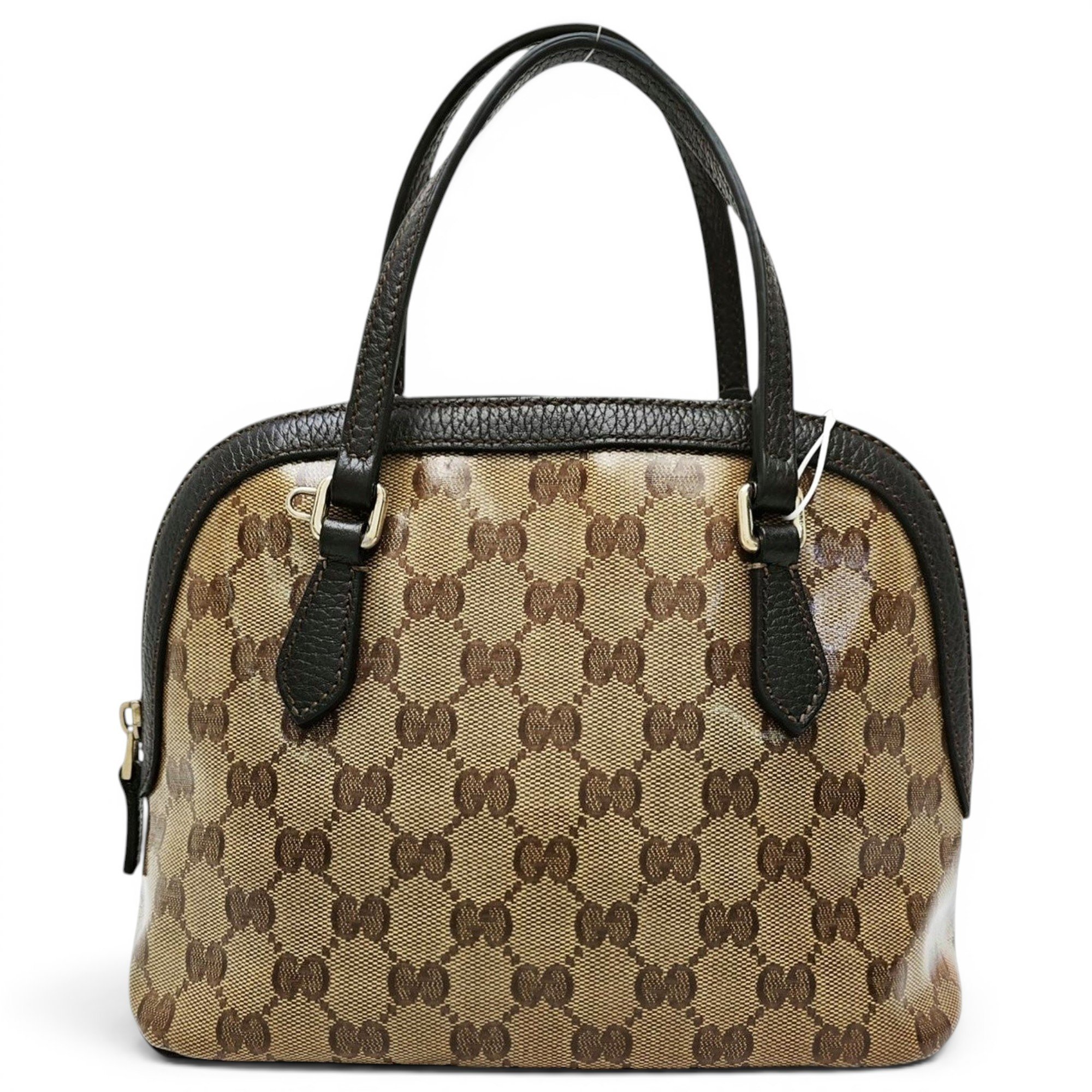Ophidia Dome leather handbag