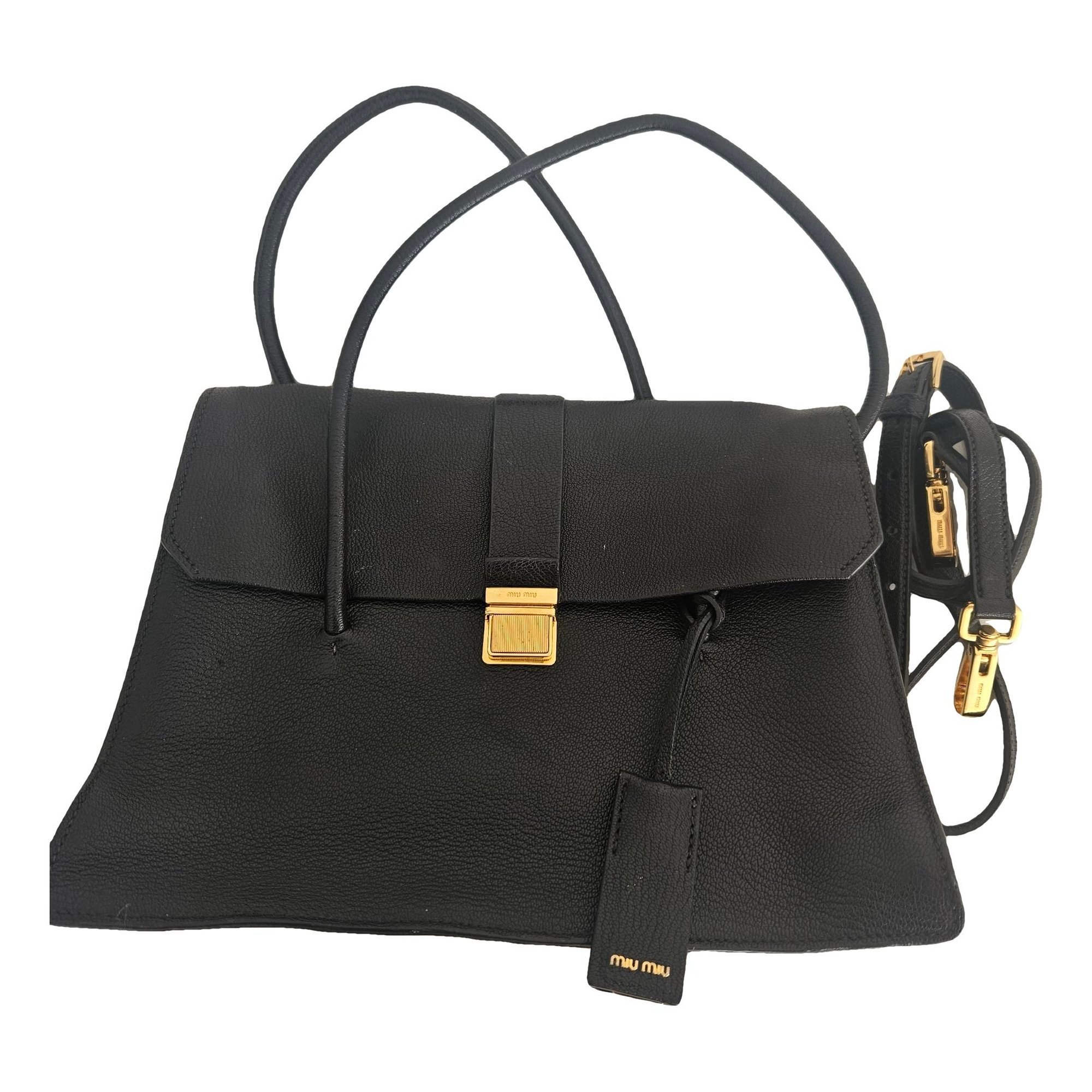 Madras leather handbag