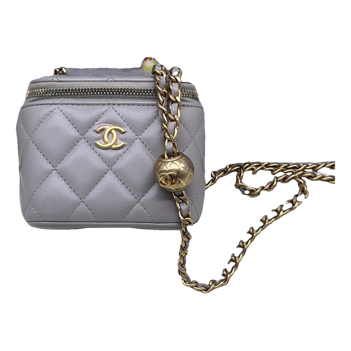 Vanity leather handbag