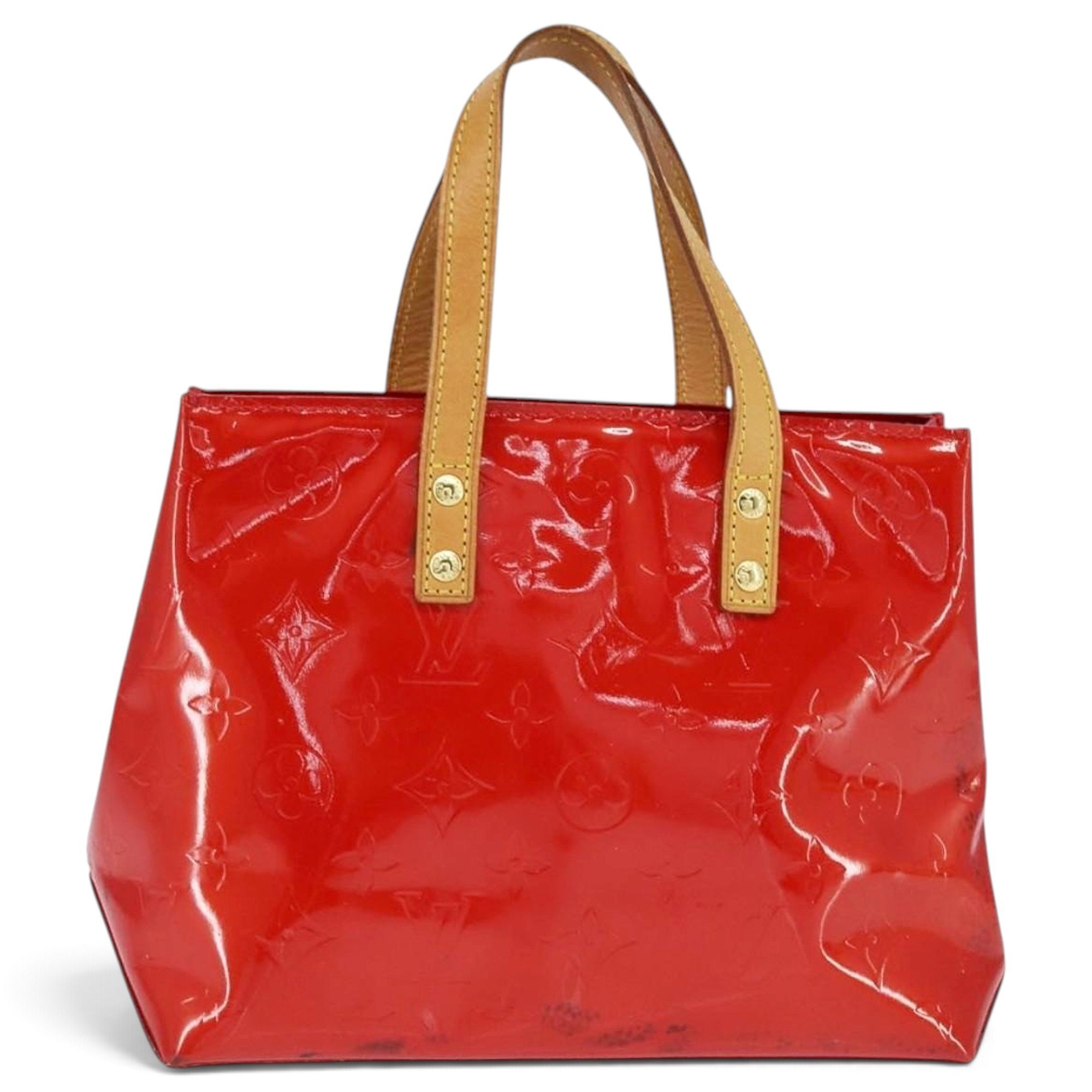 Reade patent leather handbag