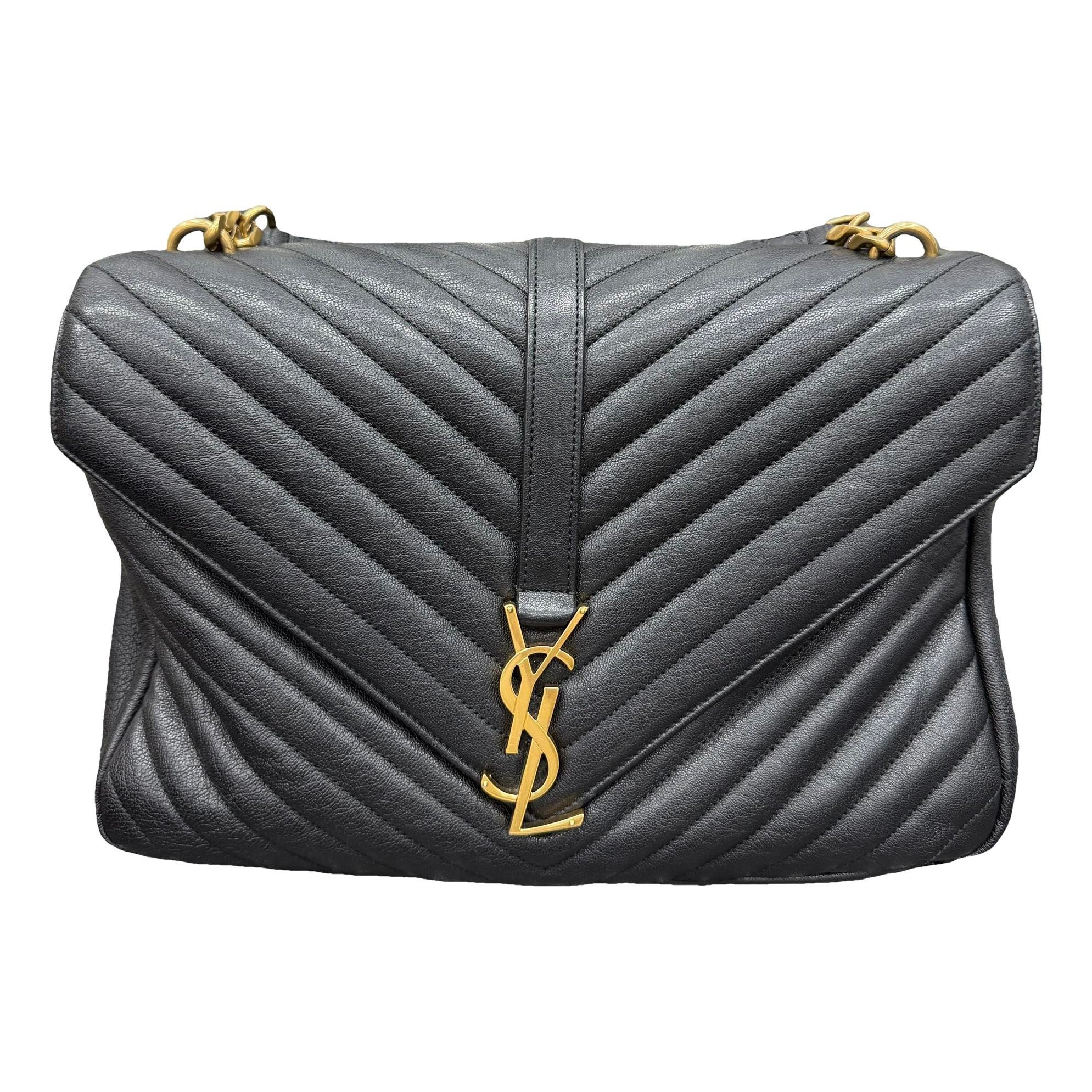 Collége monogramme leather handbag