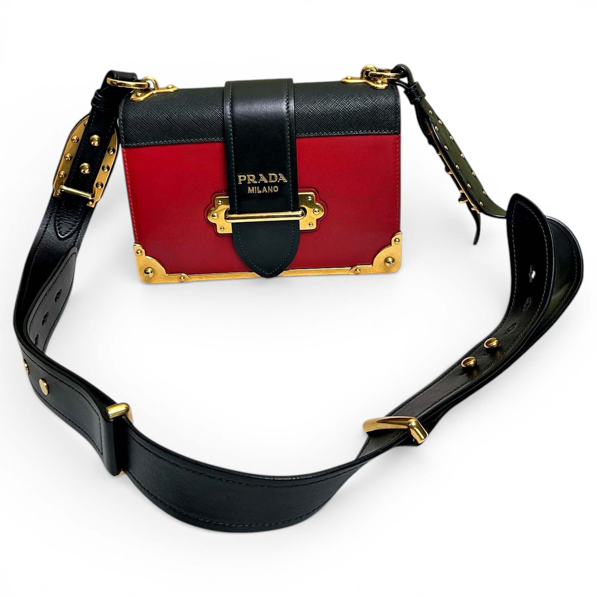 Cahier leather handbag