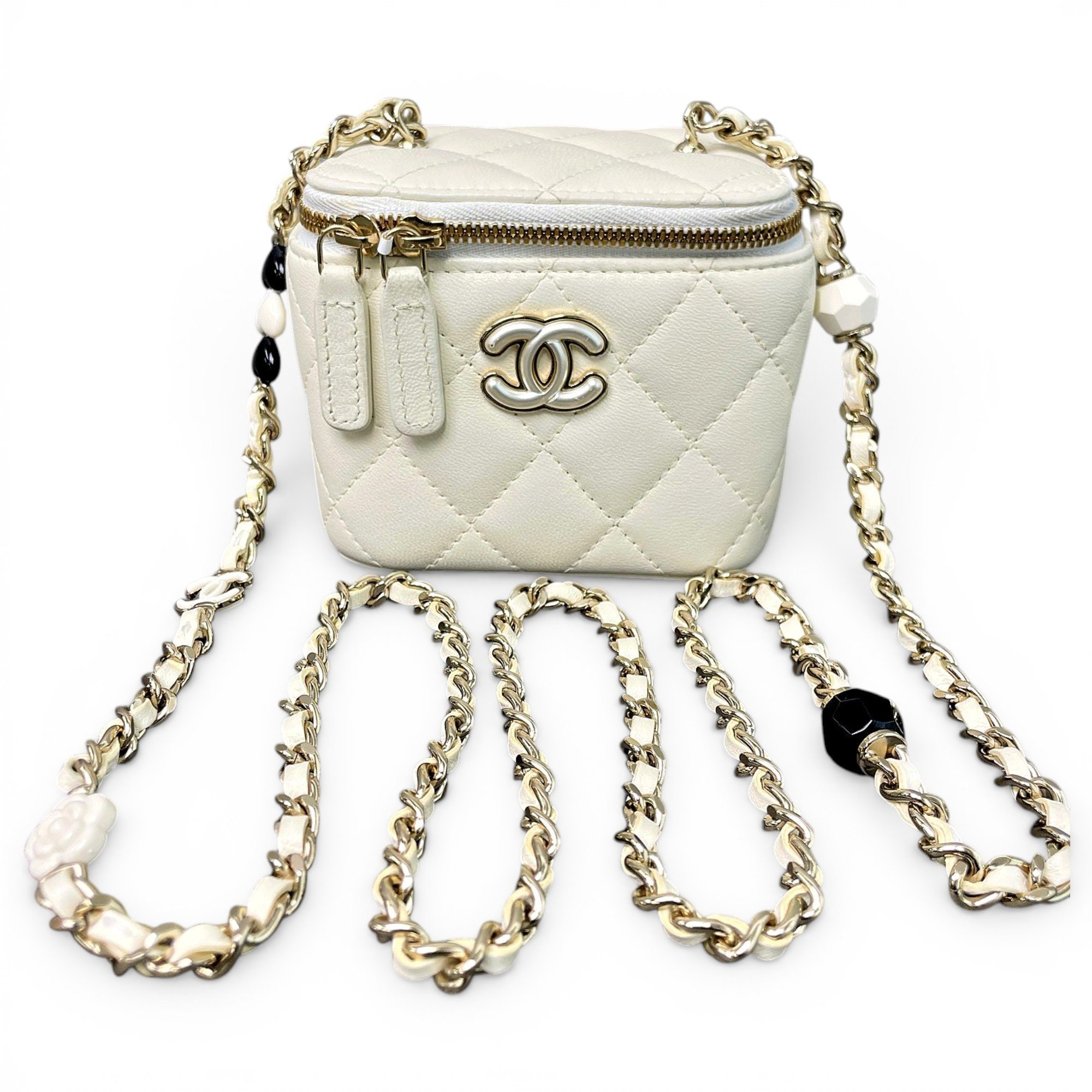 Trendy CC Vanity leather handbag