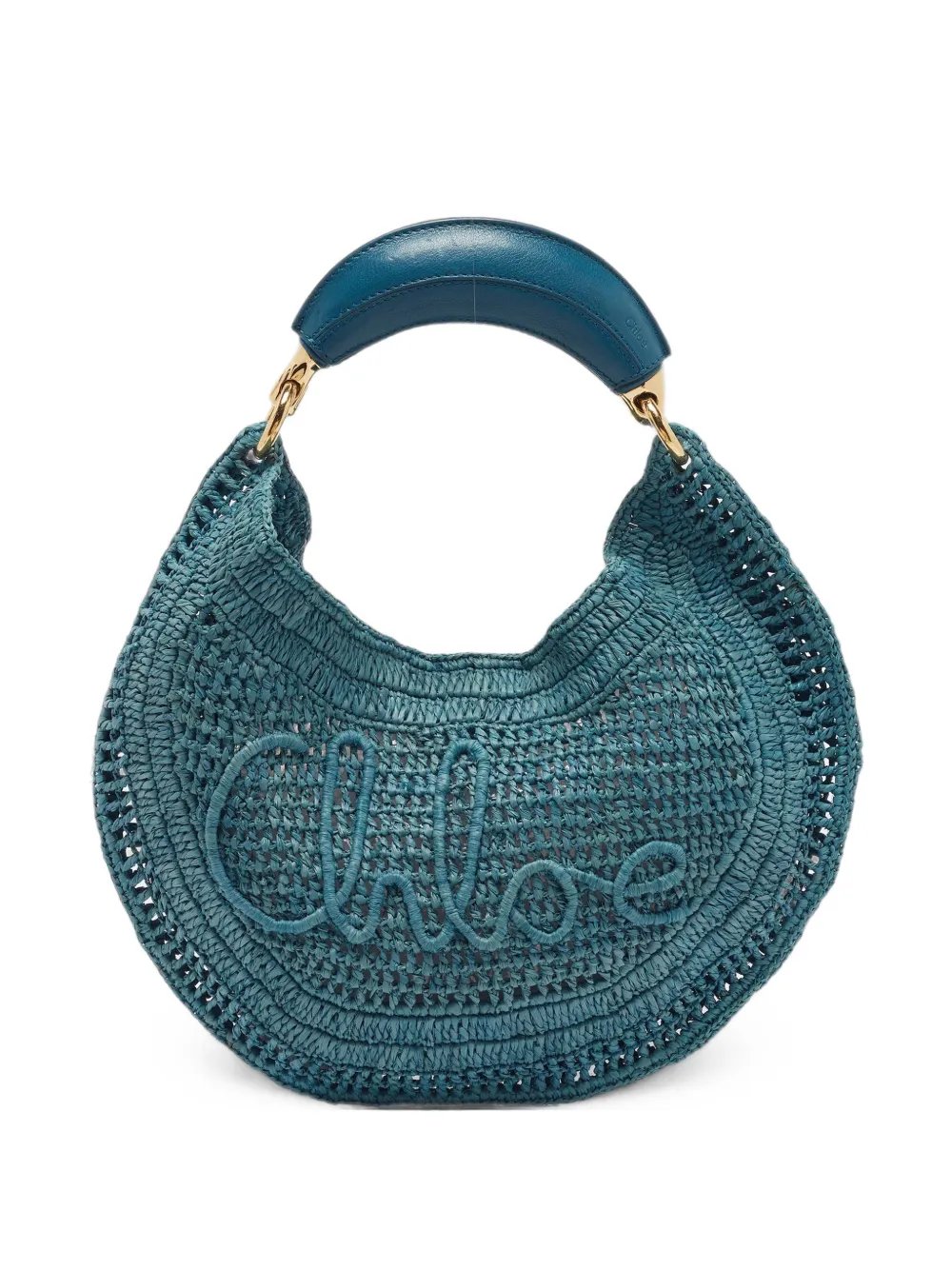 Summer Banana raffia handbag