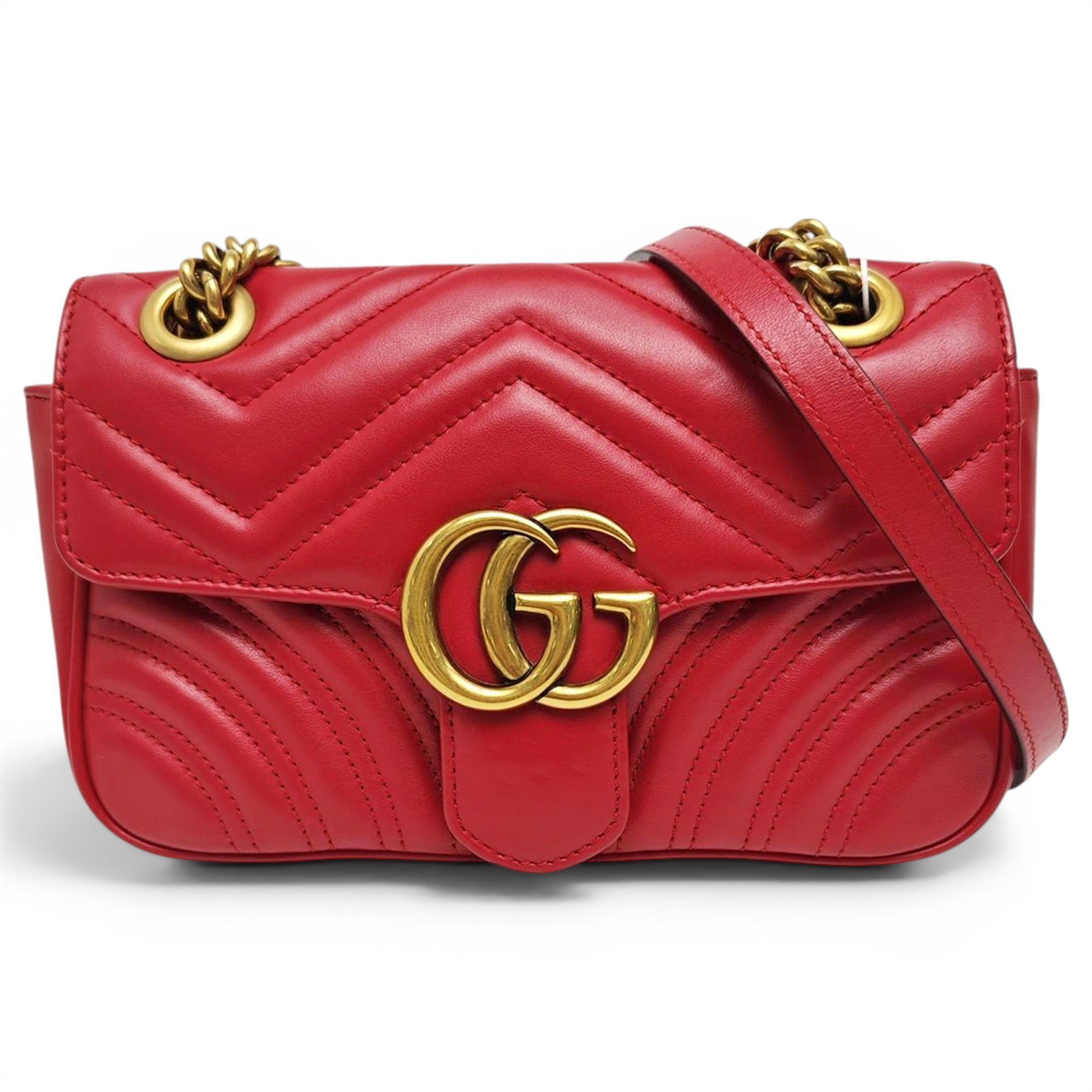 GG Marmont Flap leather crossbody bag