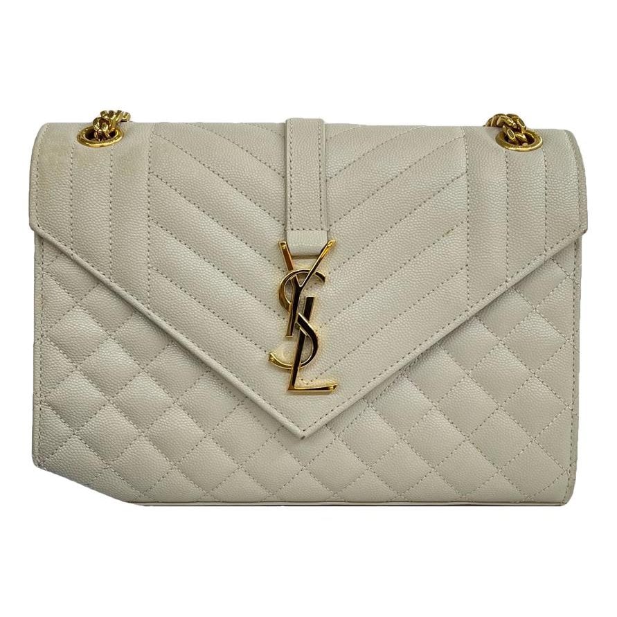 Envelope leather handbag