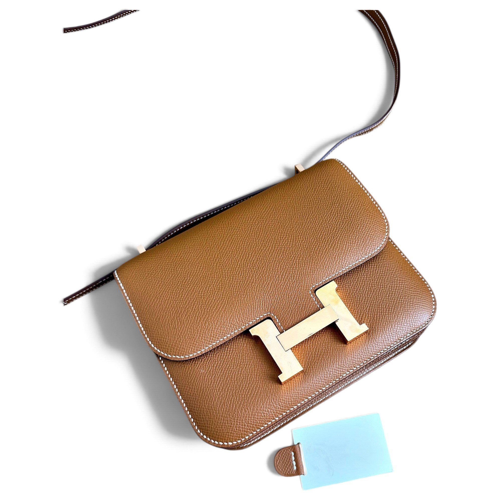 Constance leather crossbody bag