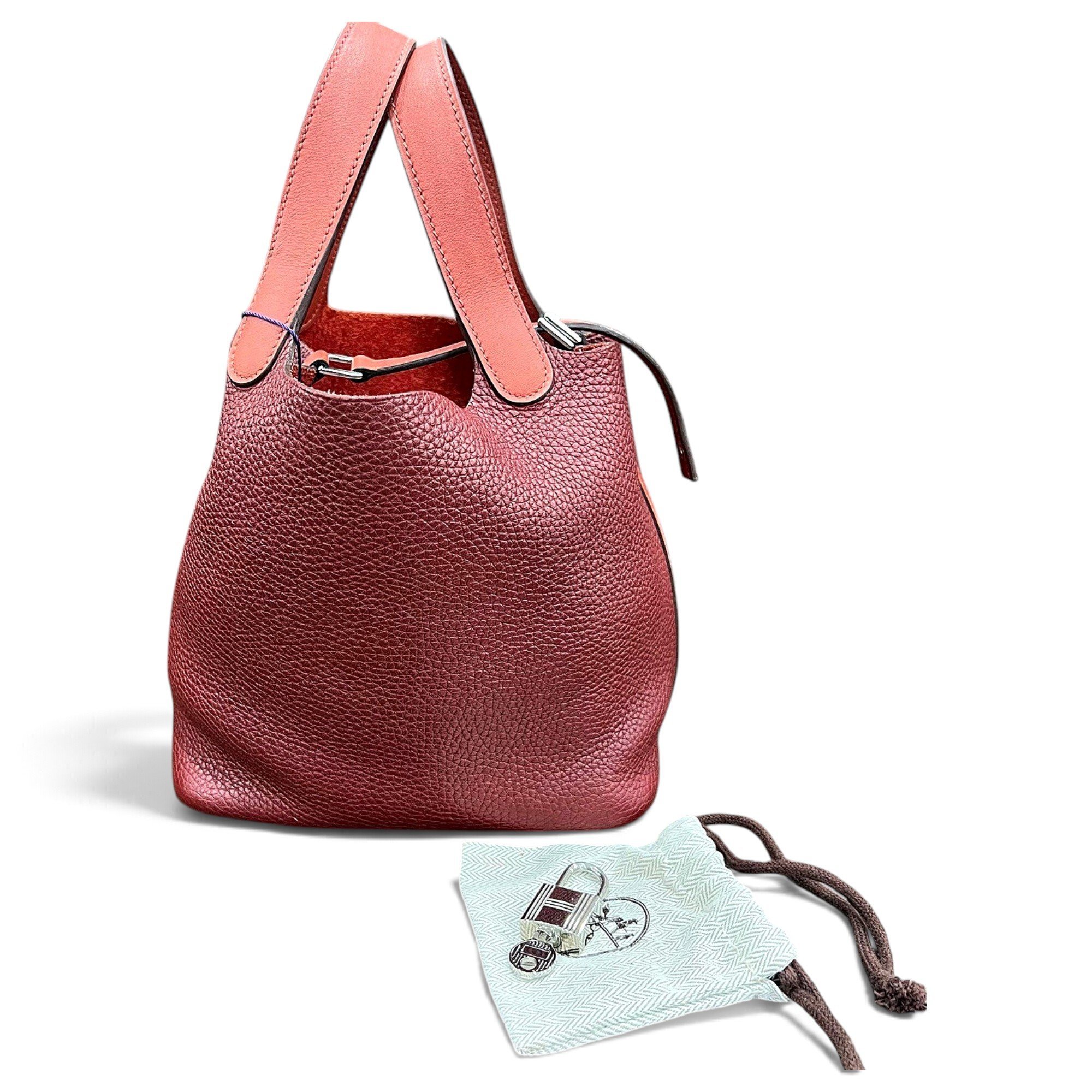 Picotin leather handbag