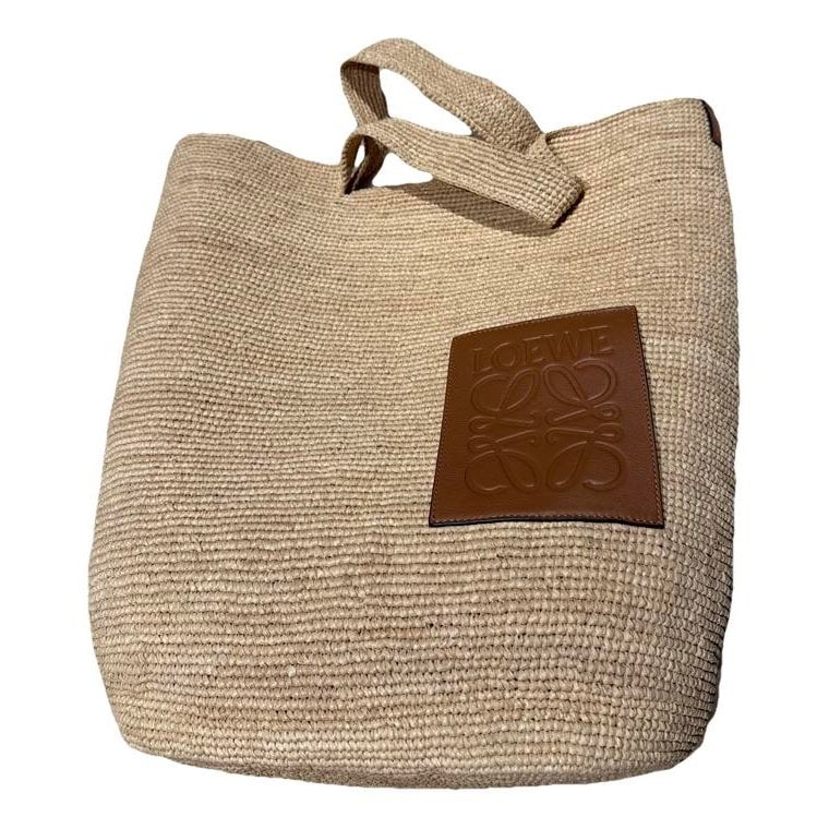 Slit linen bag