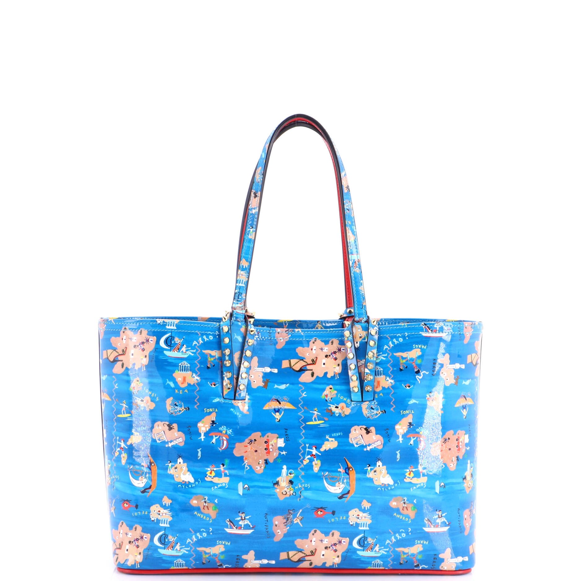 Christian Louboutin Cabata East West Tote Printed Leather Small