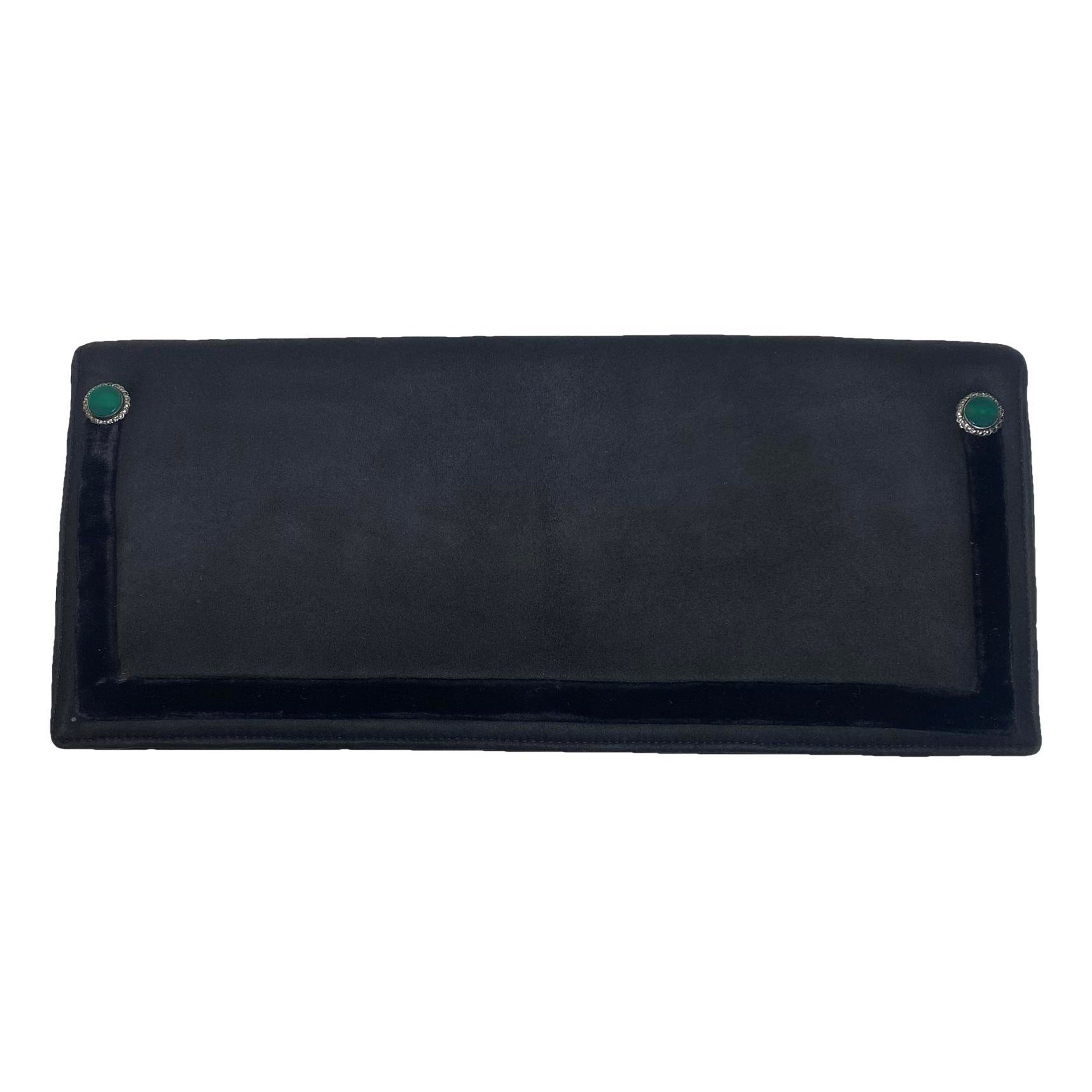 Leather clutch bag