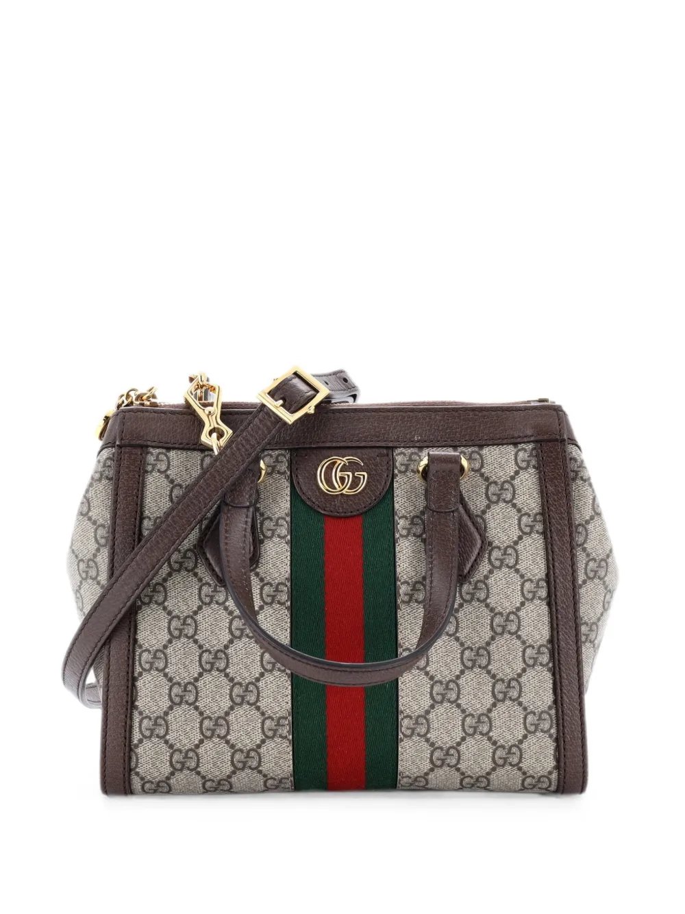 Ophidia Top Handle GG Coated Canvas Small tote bag