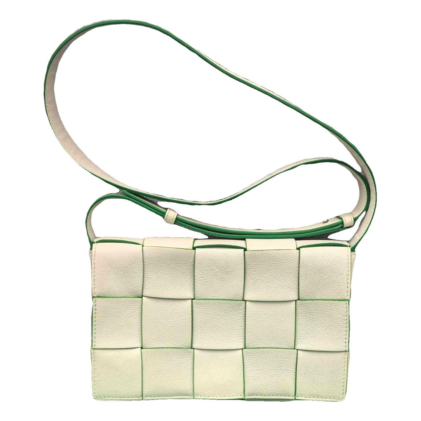 Cassette leather handbag