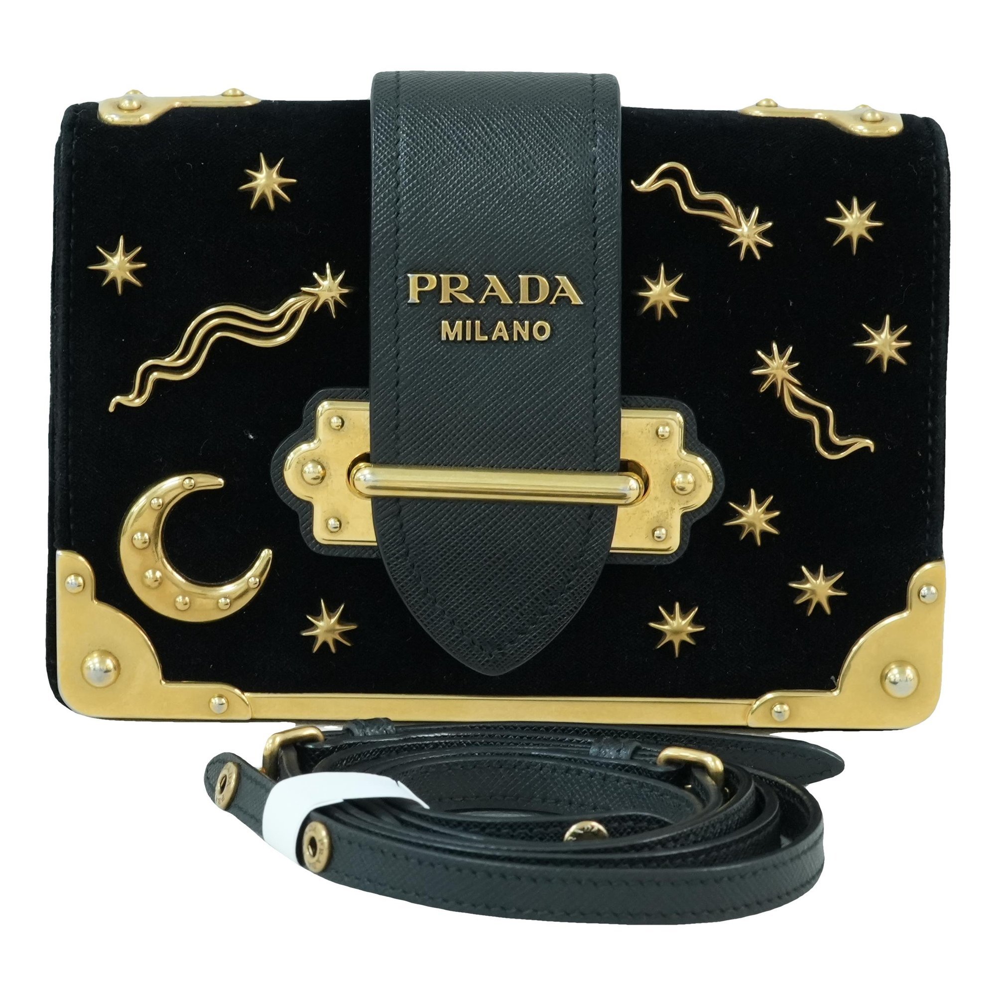 Cahier velvet crossbody bag