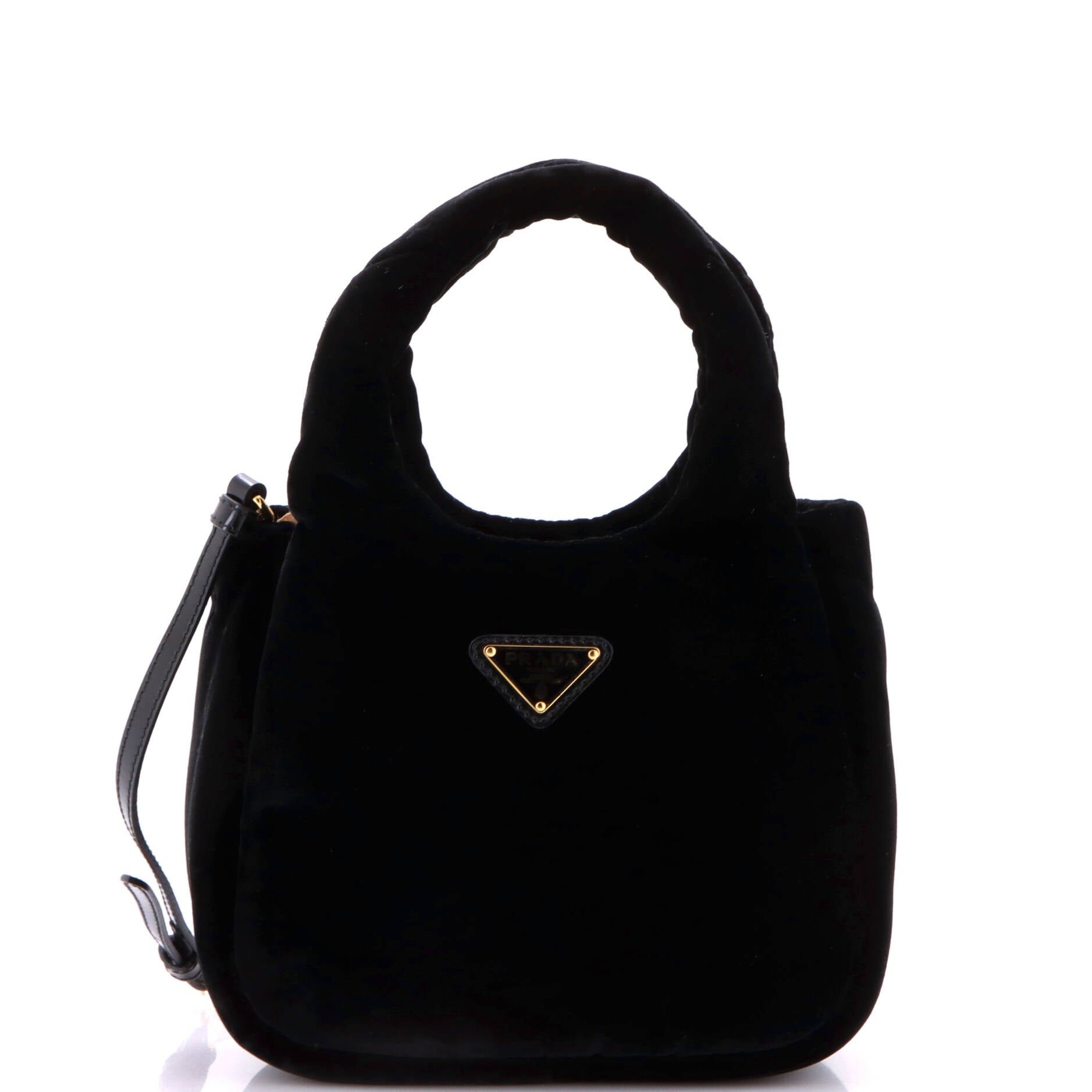 Padded Soft Tote Velvet Mini