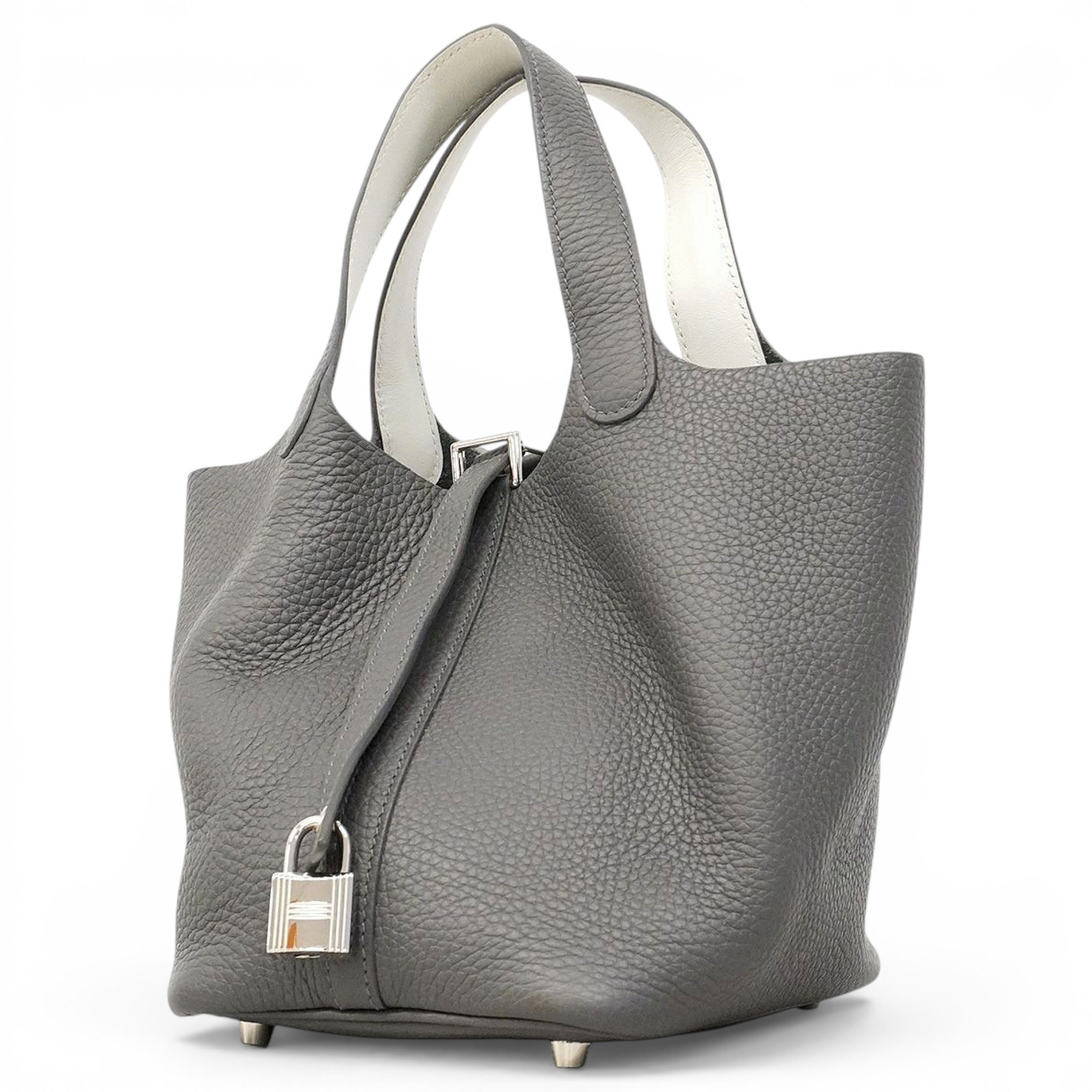 Picotin leather handbag
