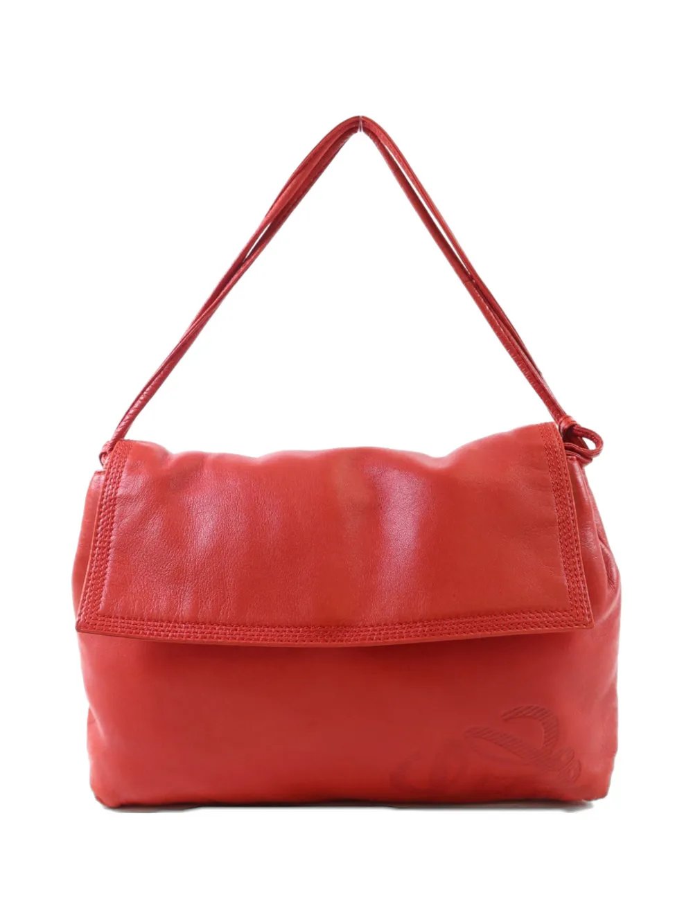 lambskin leather shoulder bag
