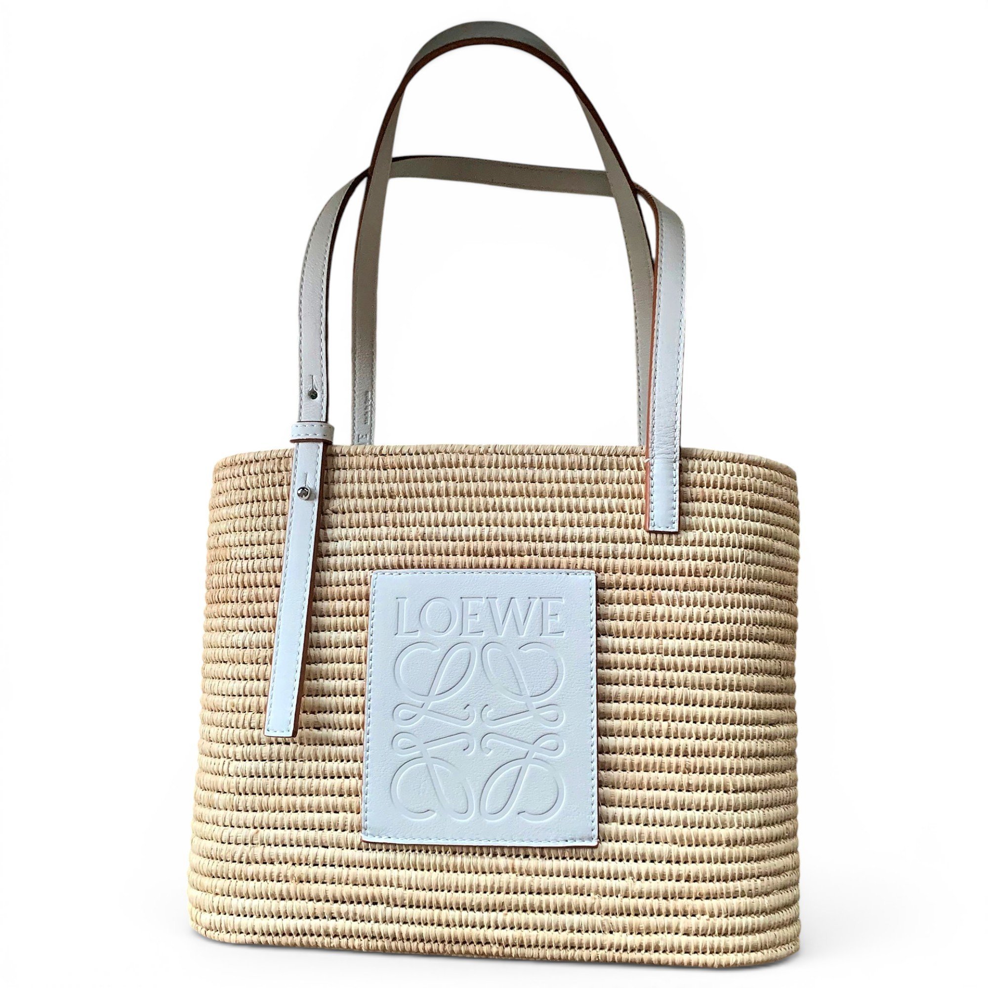 Square Basket leather handbag