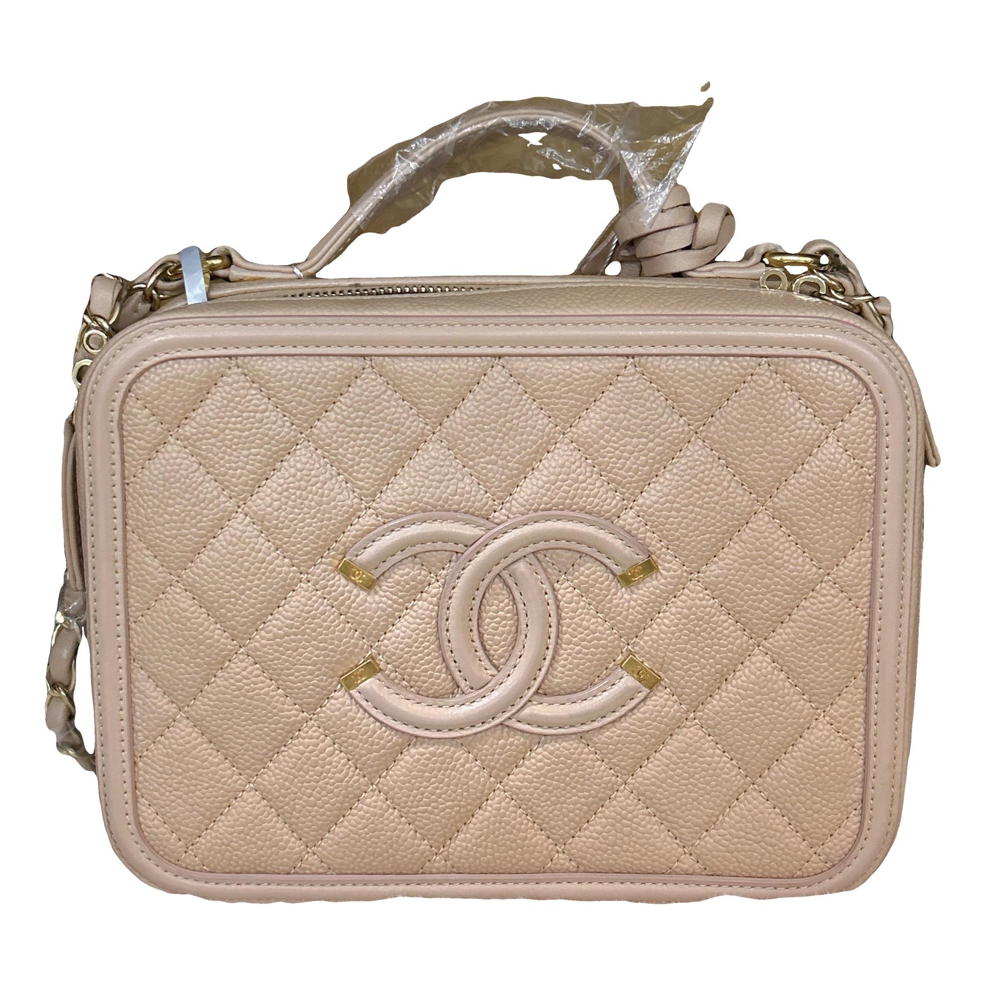 Vanity leather handbag