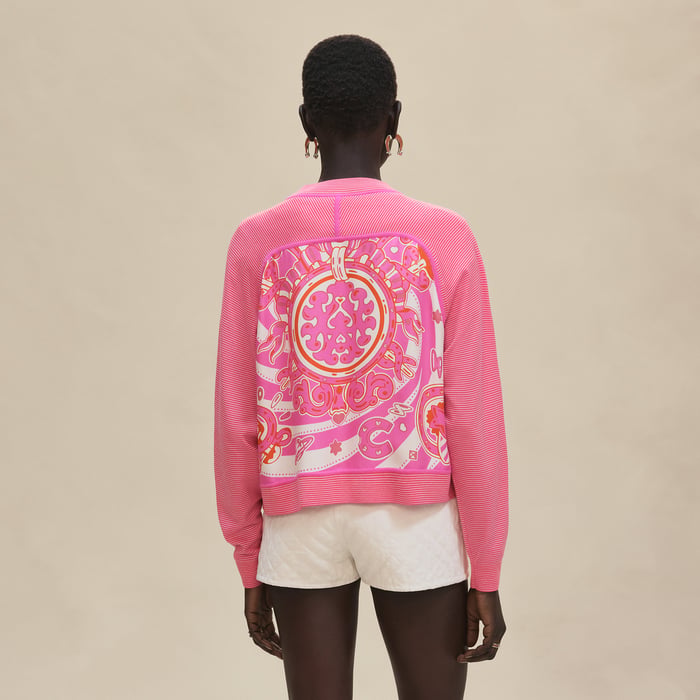 Rose Sakura "Candy Libris" Long-sleeve Twillaine Cardigan