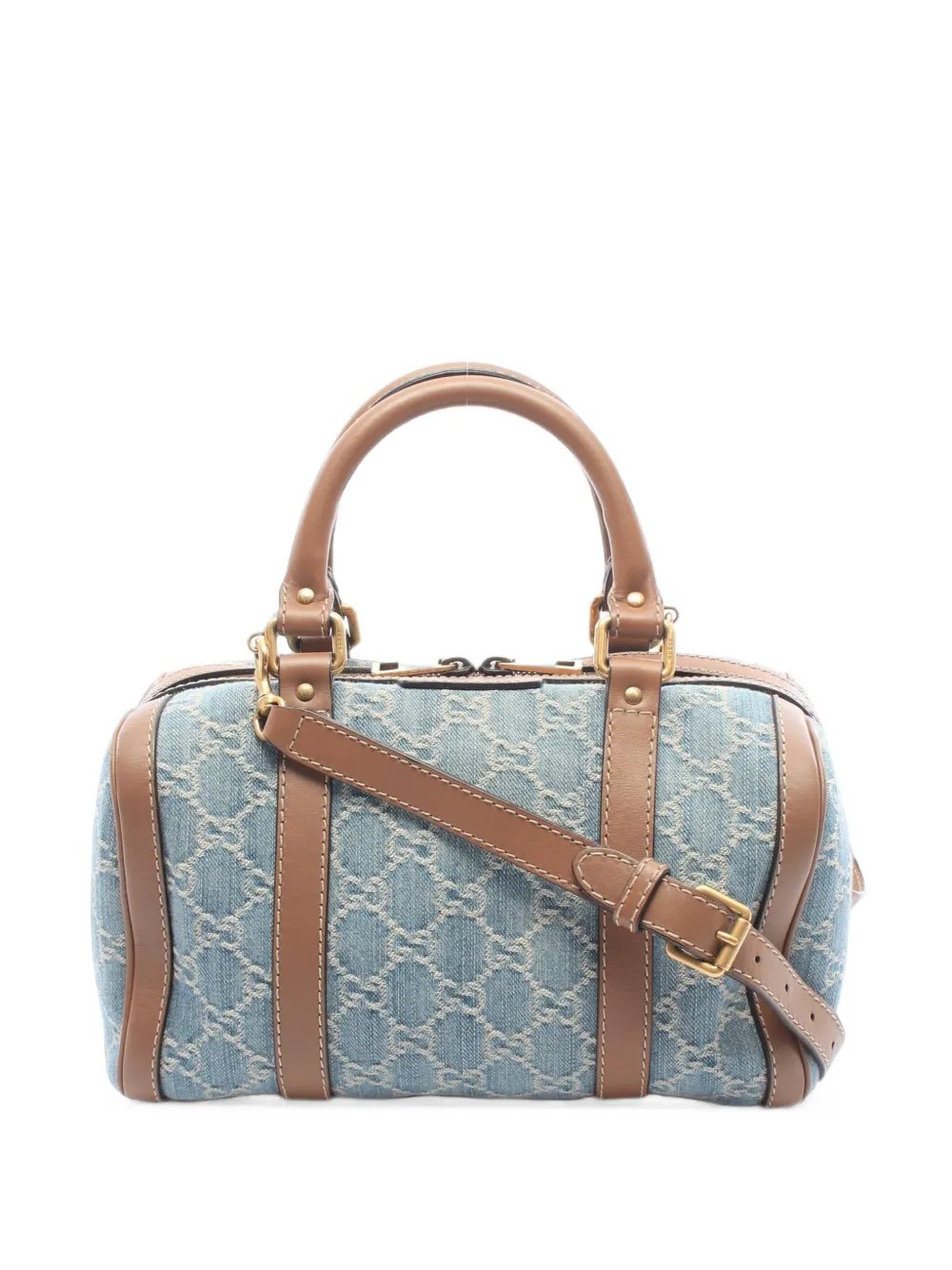 2010s GG denim satchel bag