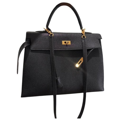 Hermes Kelly 35 Handbag Chèvre Mysore Leather 2002