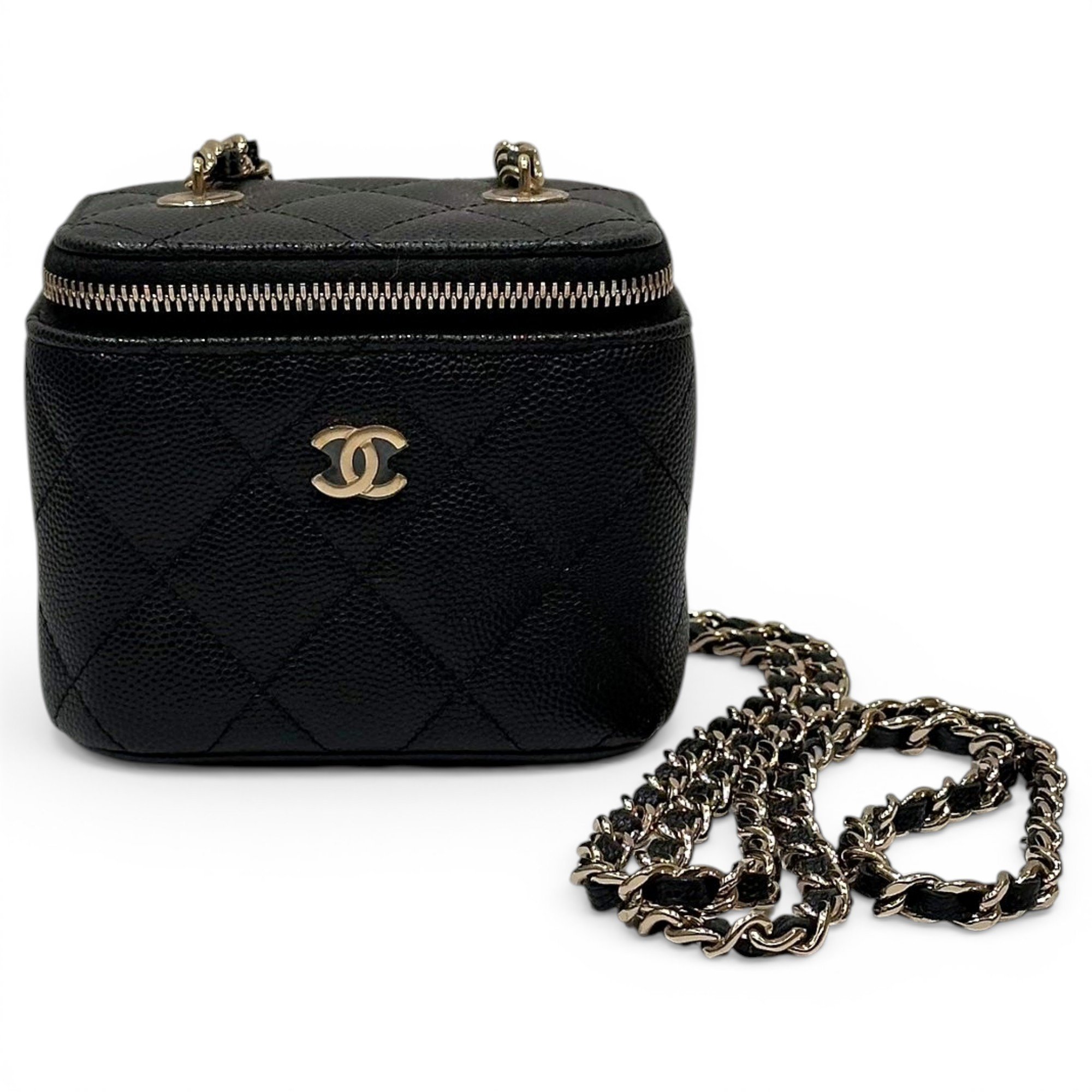 Trendy CC Vanity leather handbag