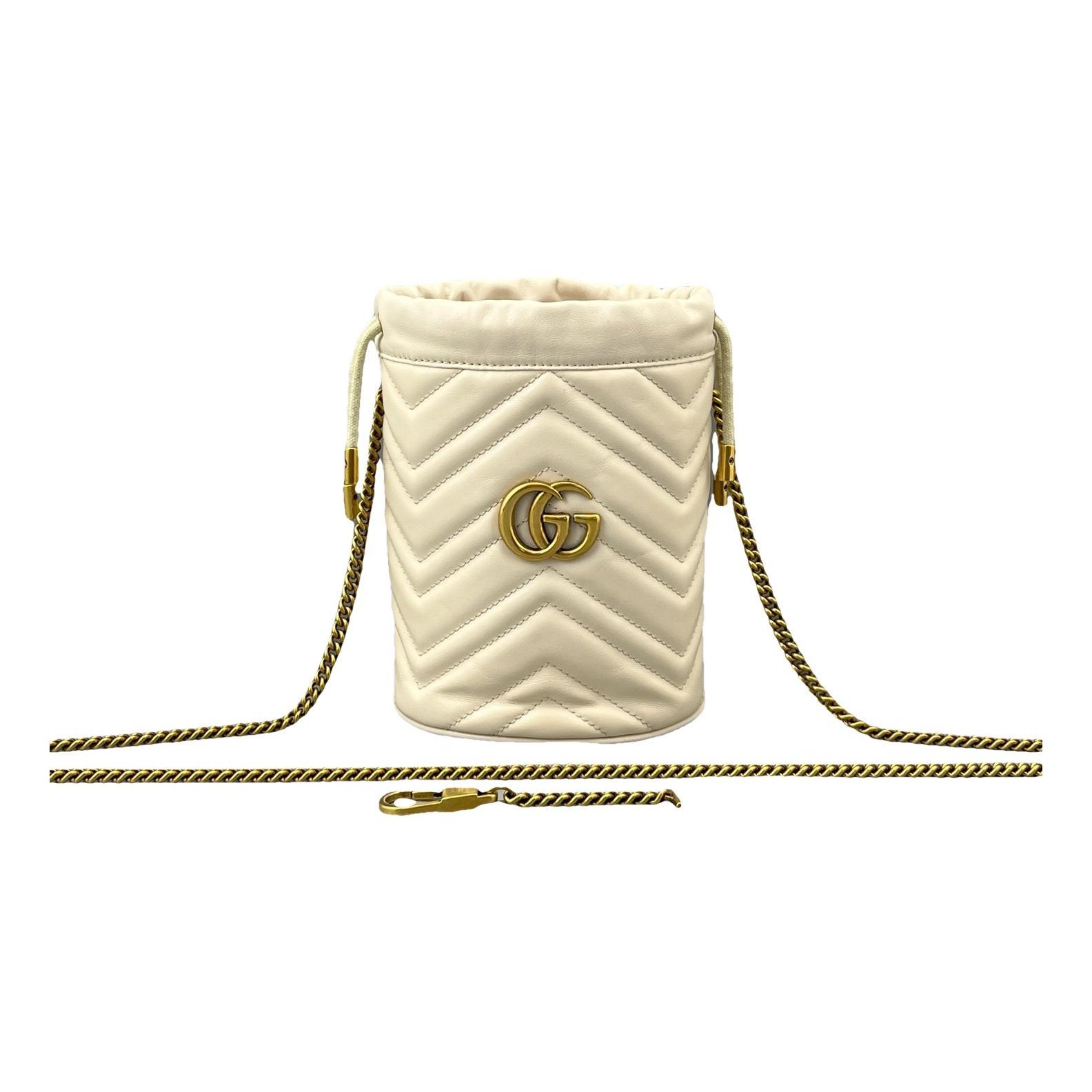 GG Marmont Chain Bucket leather handbag
