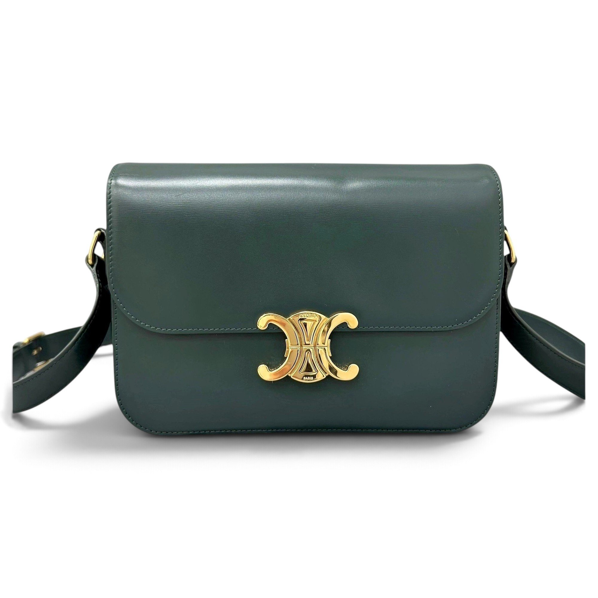 Triomphe leather handbag