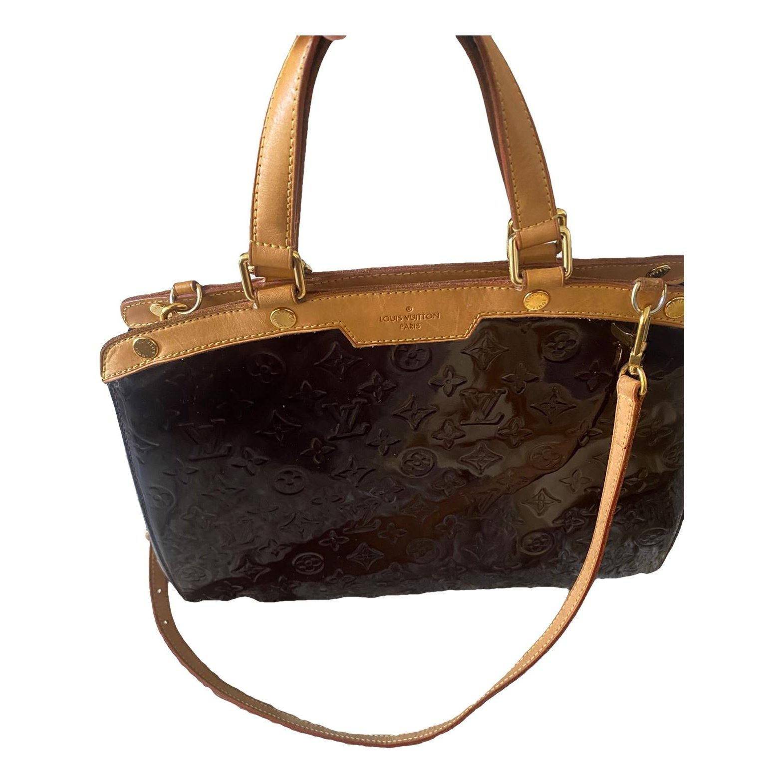 Bréa patent leather handbag