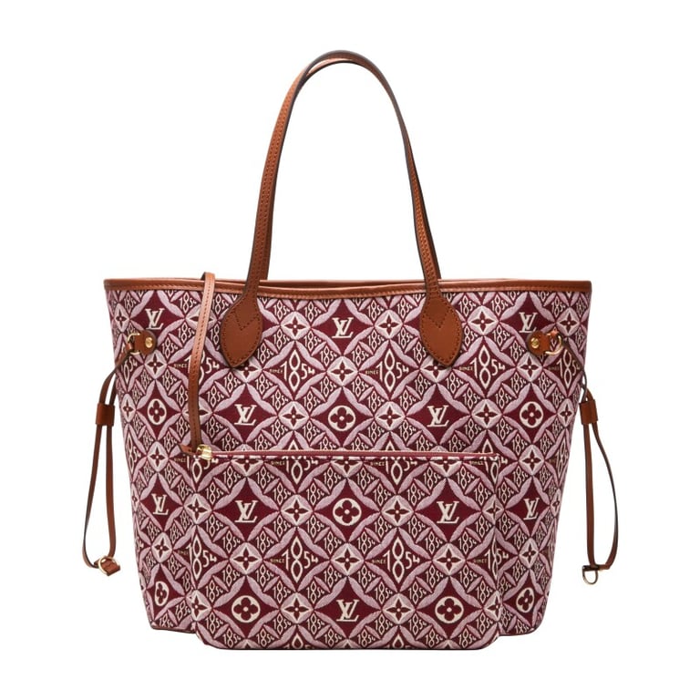 Louis Vuitton Bordeaux Monogram Since 1854 Jacquard Neverfull MM Gold Hardware