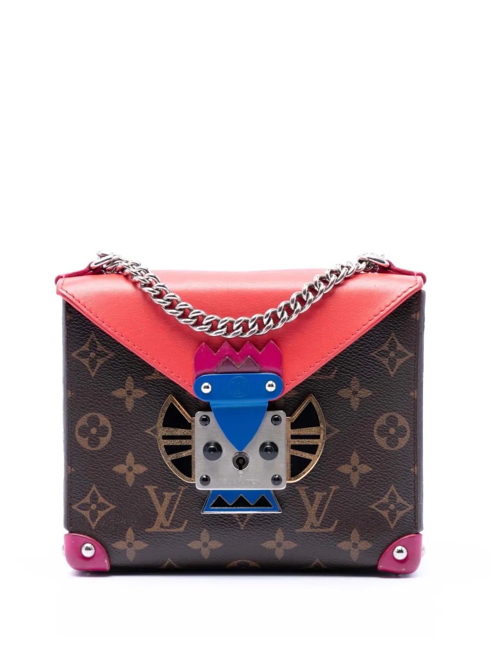 2015 Monogram Tribal Mask Pochette PM crossbody bag