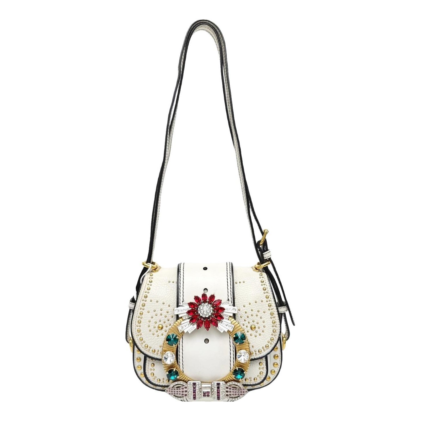 Miu Lady leather handbag