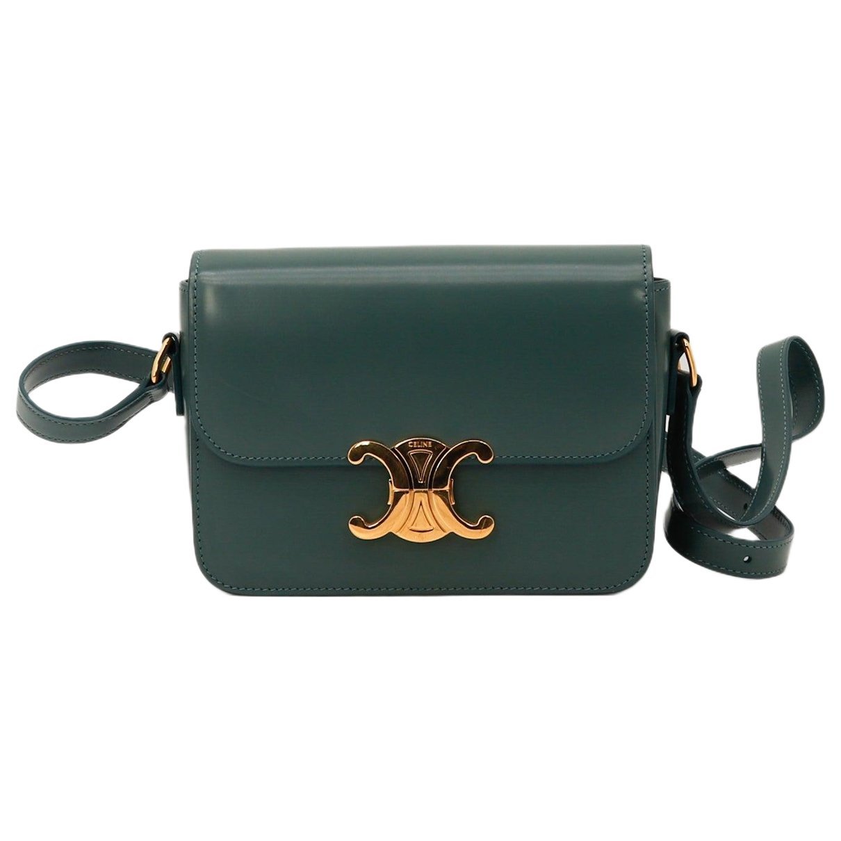 Triomphe leather handbag