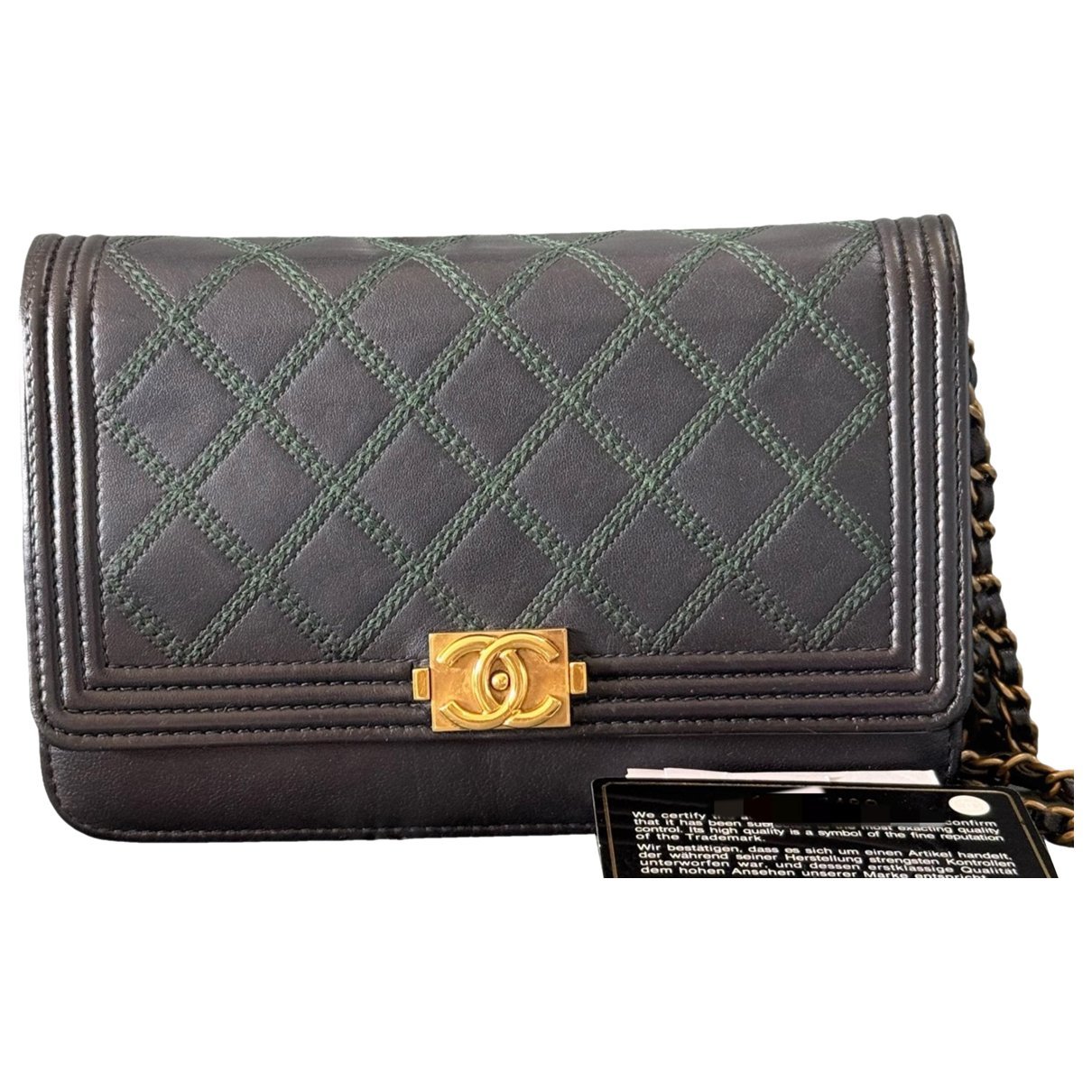 Wallet On Chain 2.55 leather crossbody bag