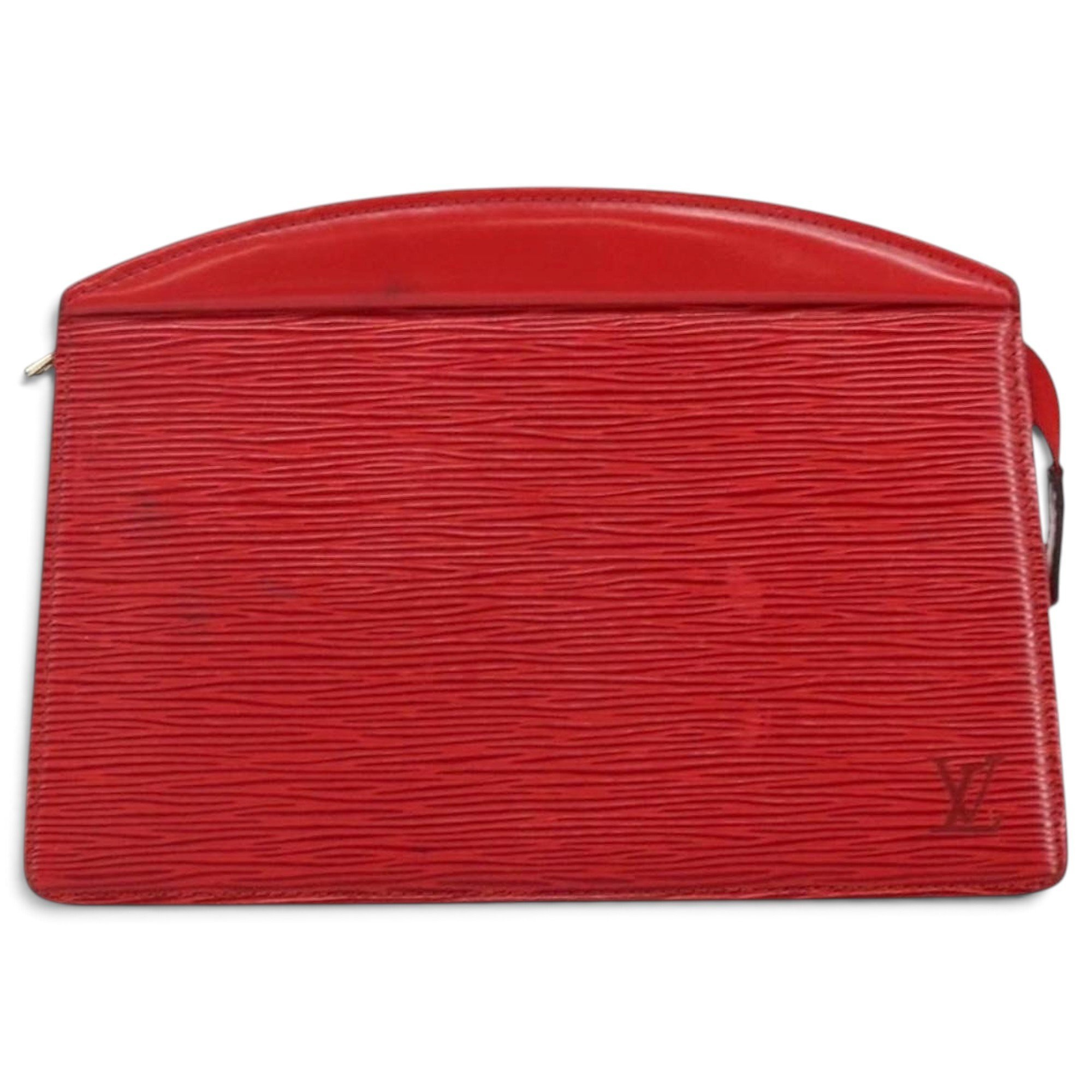 Leather clutch bag